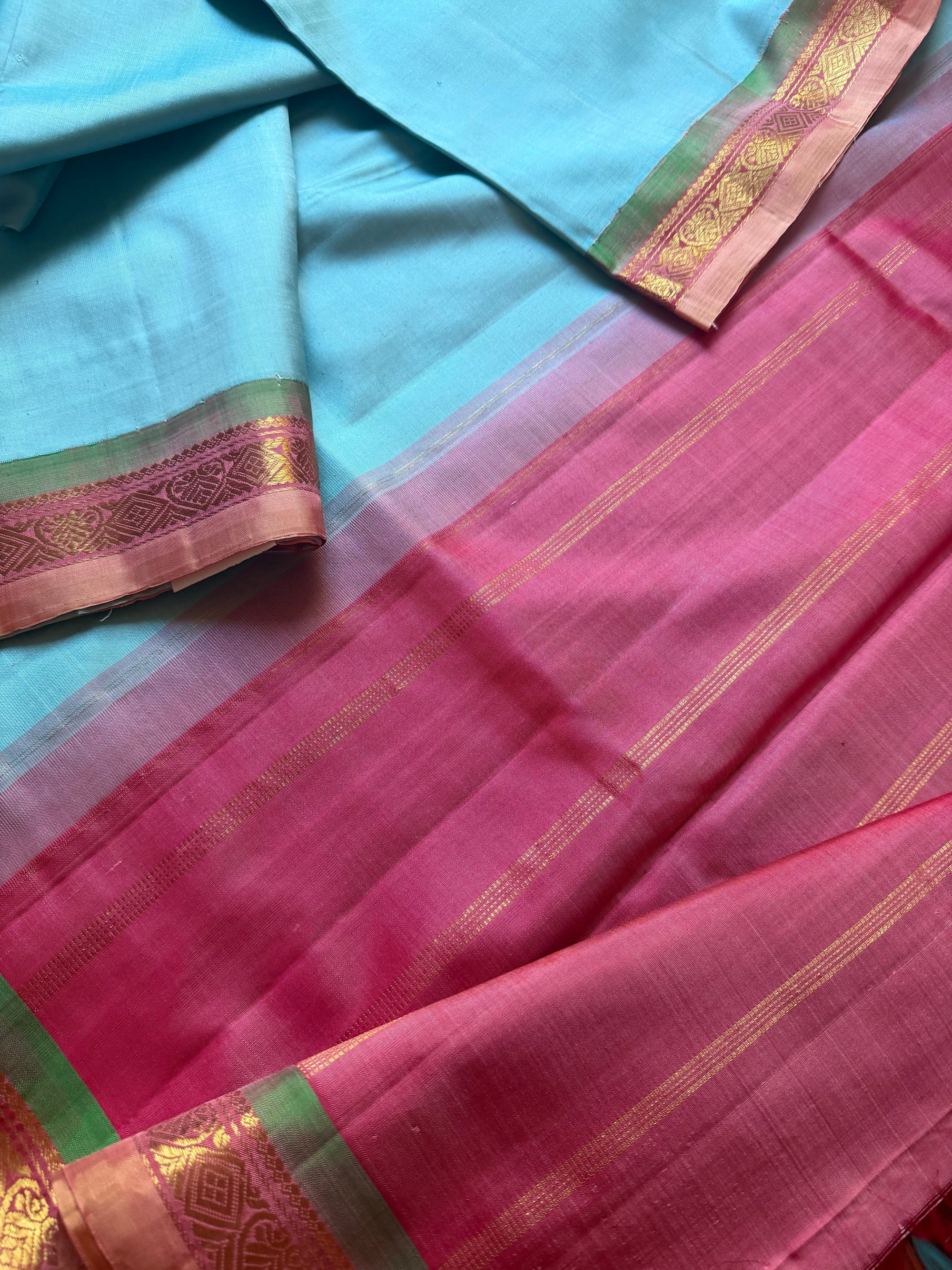 Korvai  Kanjivaram - Vintage Recreation Saree 