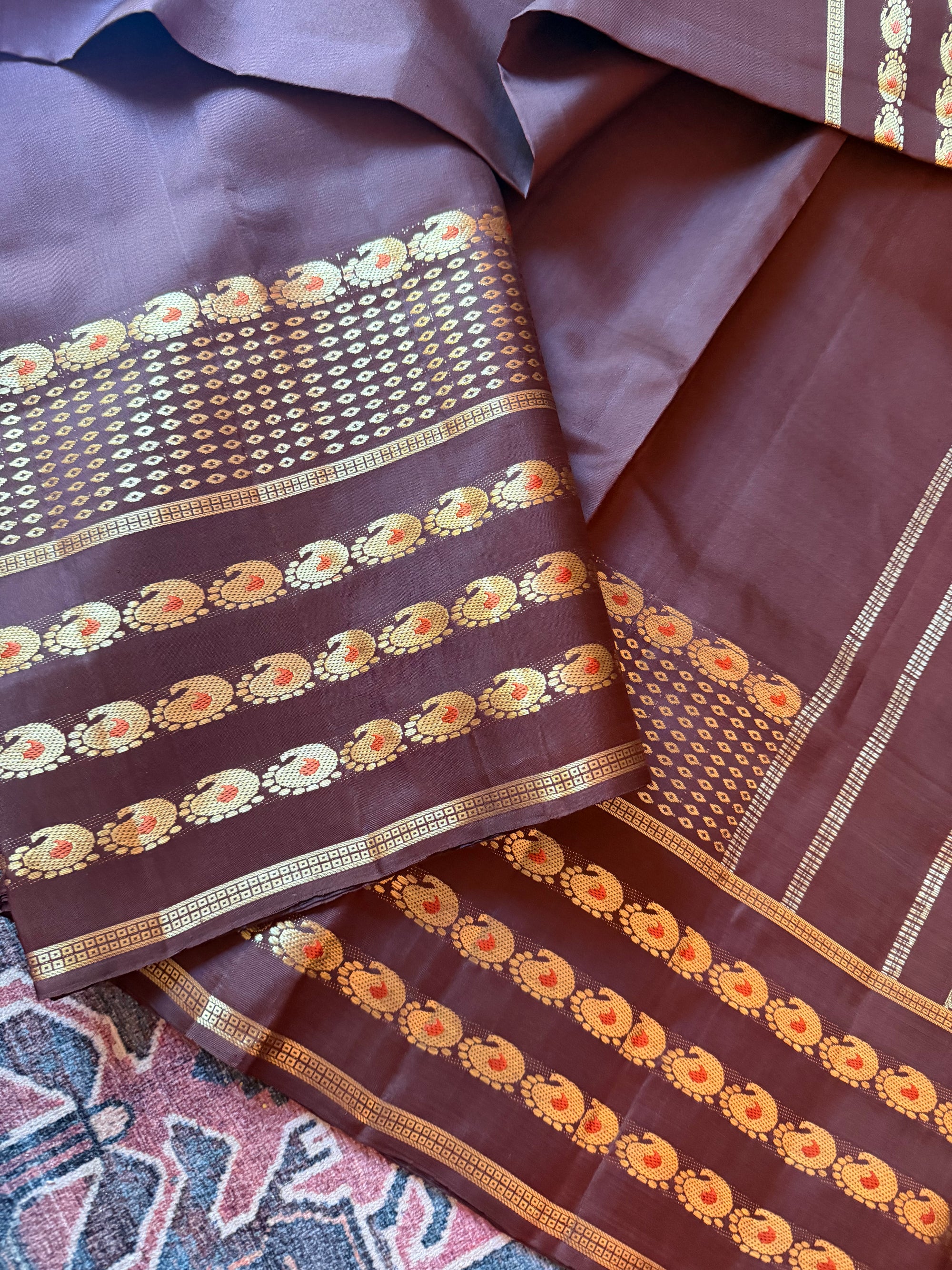 Korvai  Kanjivaram - Vintage Recreation Saree 