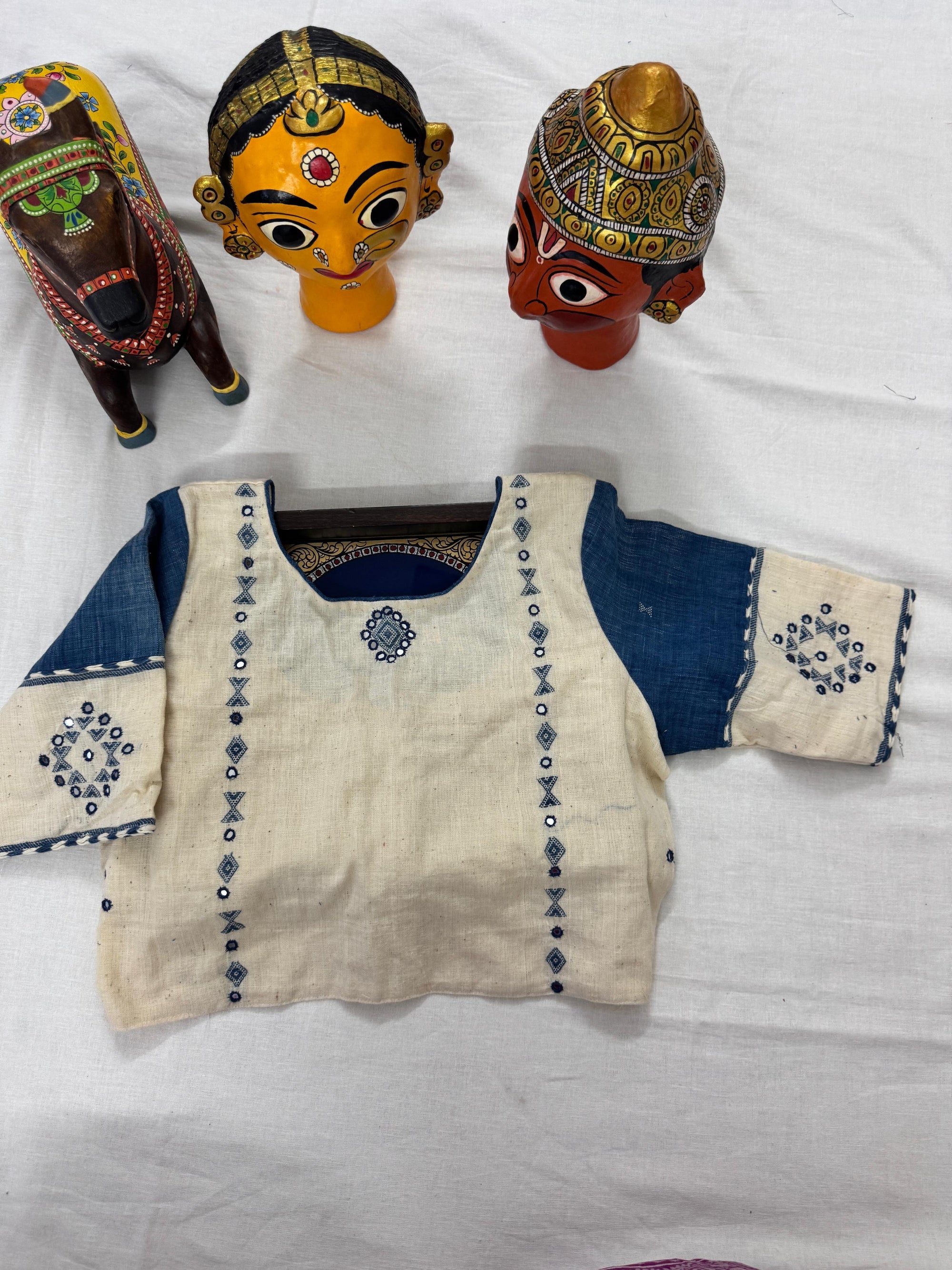 Handcrafted Ready to Wear Blouse : Kala Cotton