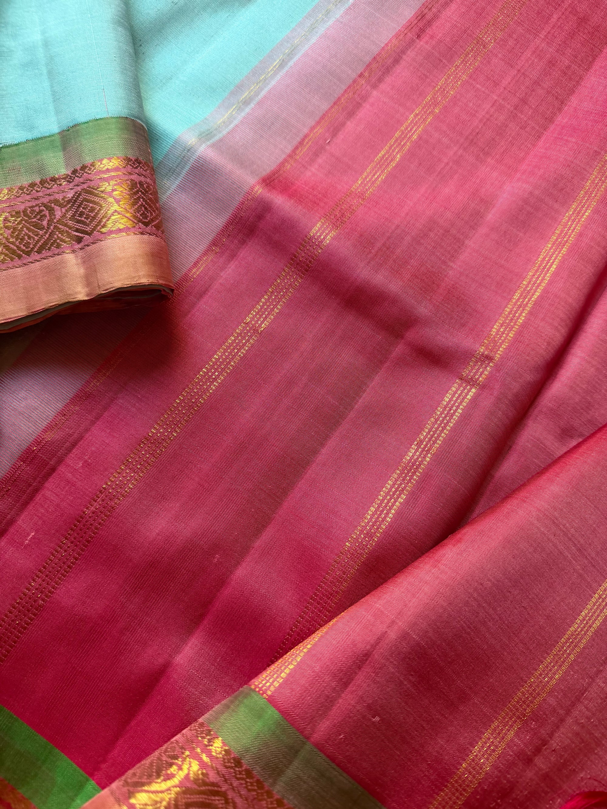 Korvai  Kanjivaram - Vintage Recreation Saree 