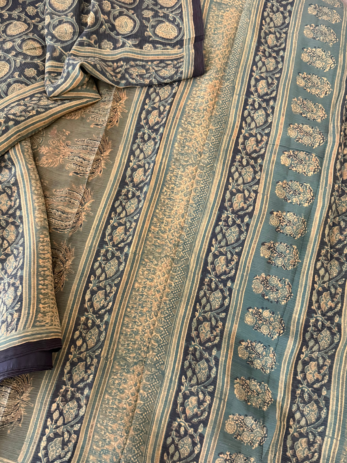 Pracheen Ajrakh - Chiffon