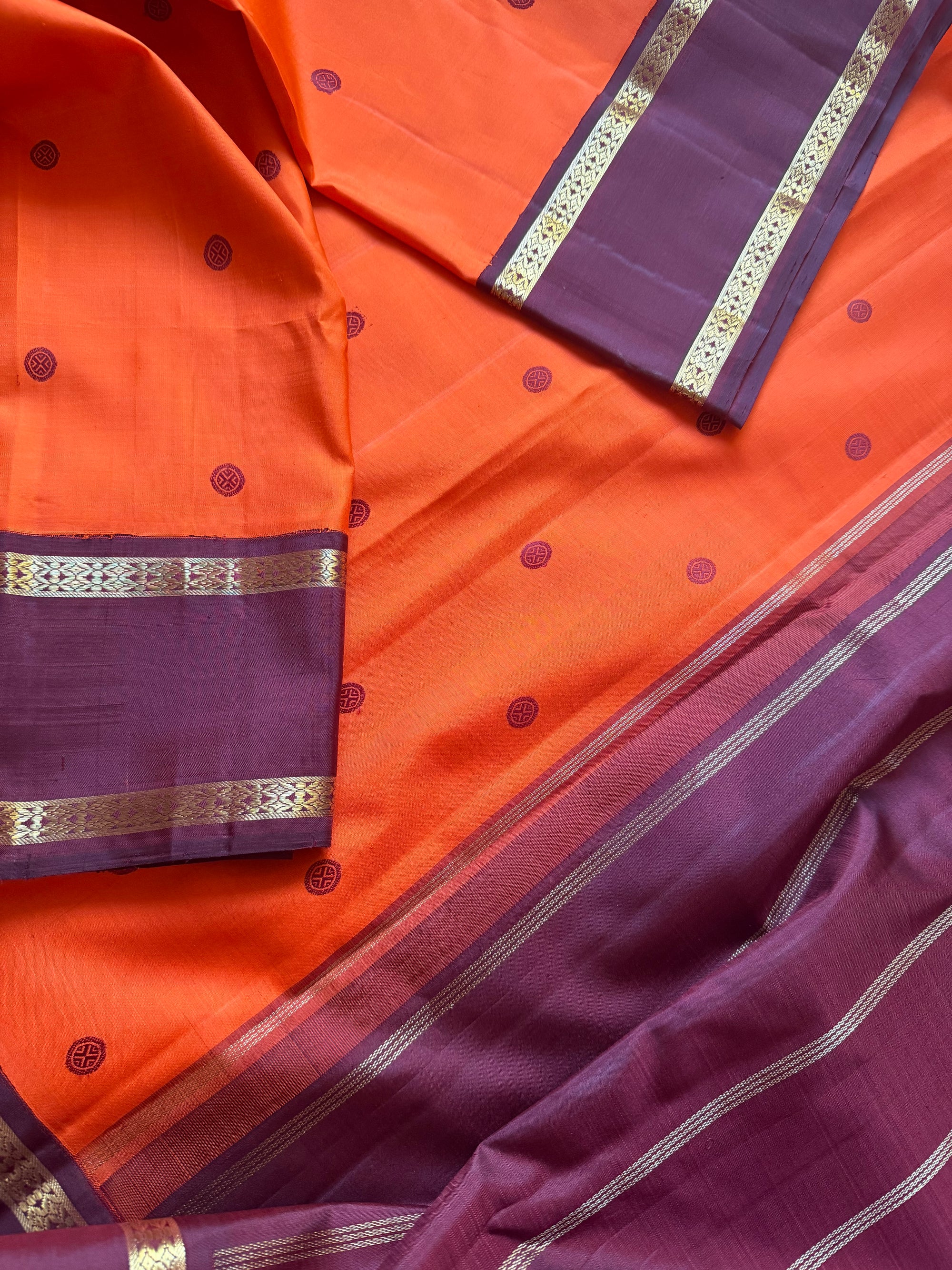 Korvai  Kanjivaram - Vintage Recreation Saree 