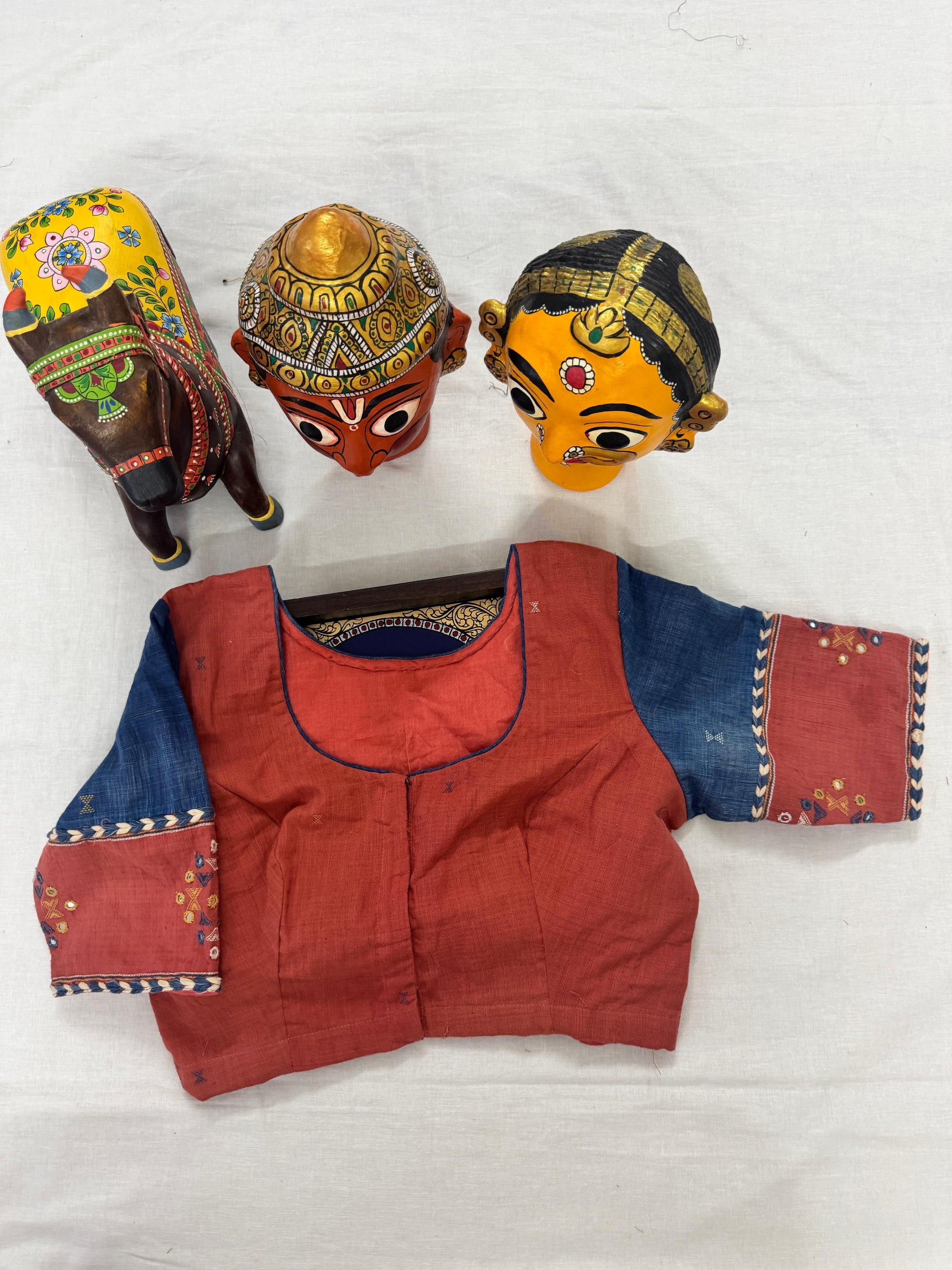 Handcrafted Ready to Wear Blouse : Kala Cotton