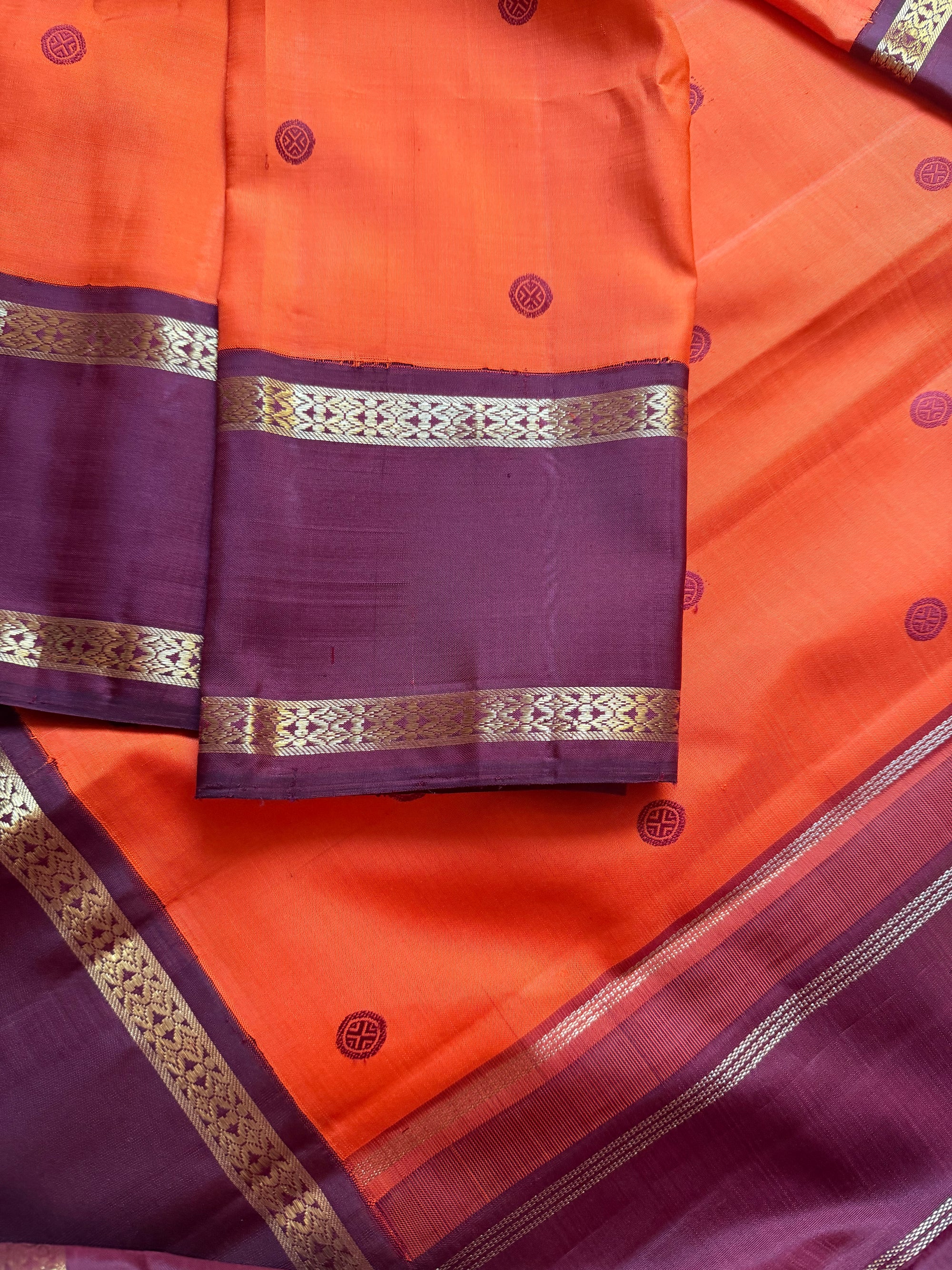 Korvai  Kanjivaram - Vintage Recreation Saree 
