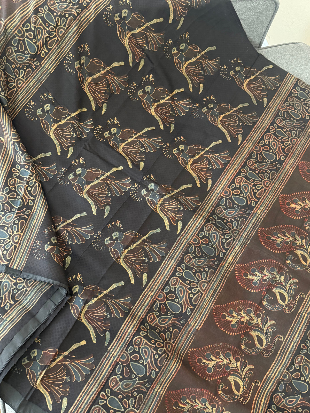 Pracheen Ajrakh - Eri Silk