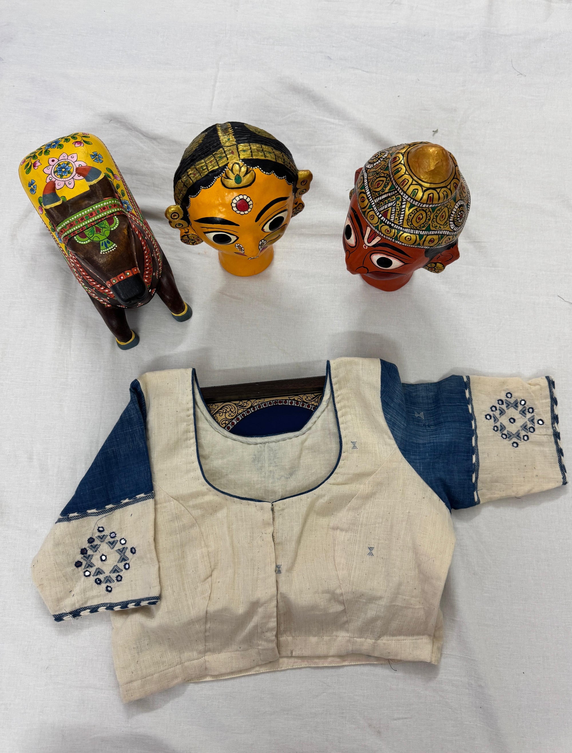Handcrafted Ready to Wear Blouse : Kala Cotton
