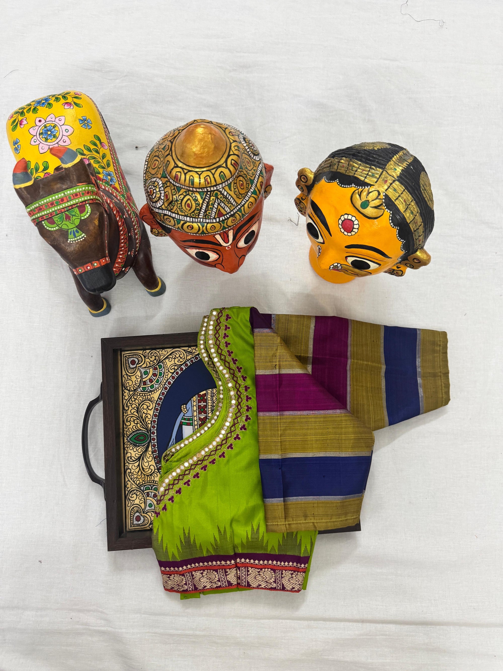 Handcrafted Ready to Wear Blouse : Kanjivaram Silk