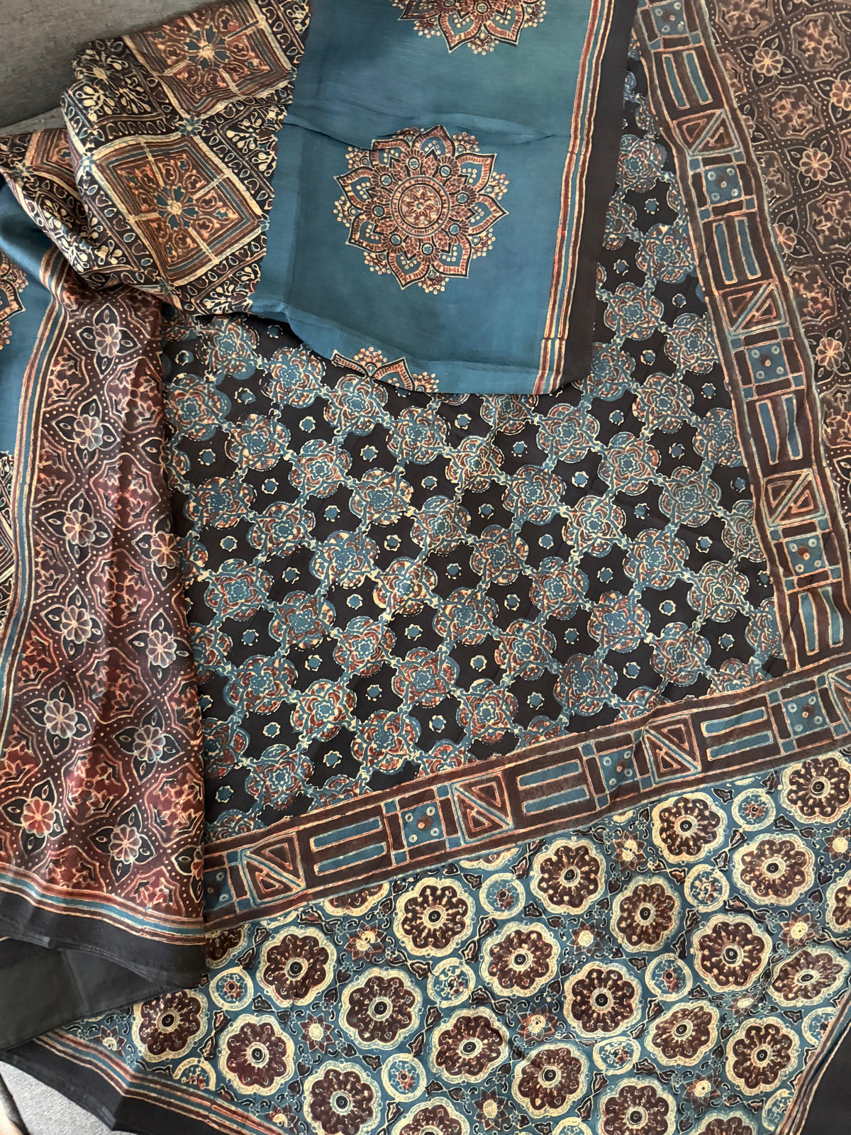 Pracheen Ajrakh - Mulberry Silk