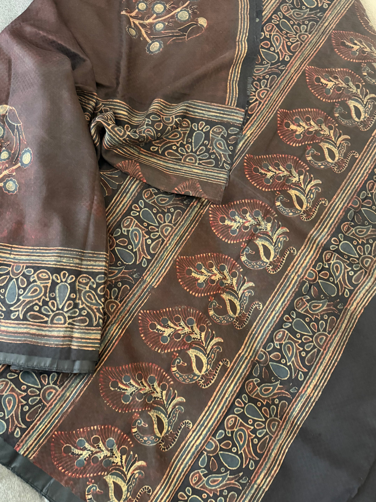 Pracheen Ajrakh - Eri Silk