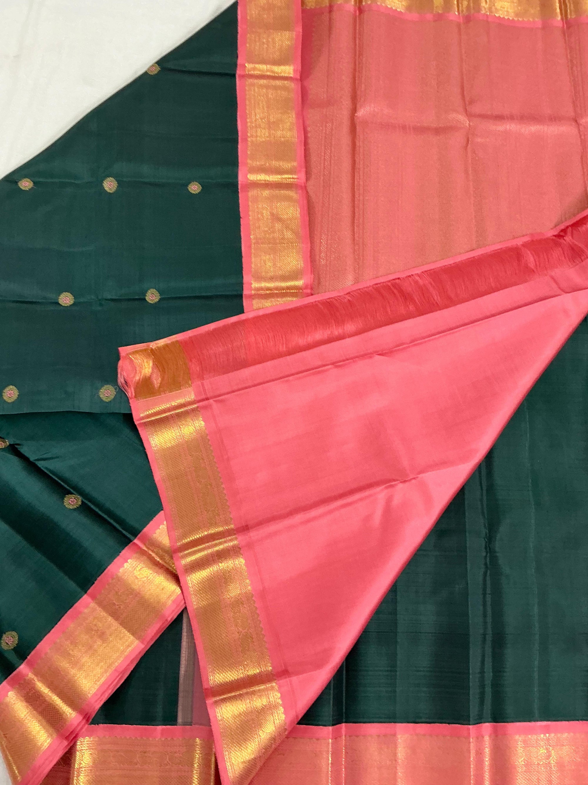MYTHILI:  Meena Meets Mythili (Green &amp; Lily Peach)