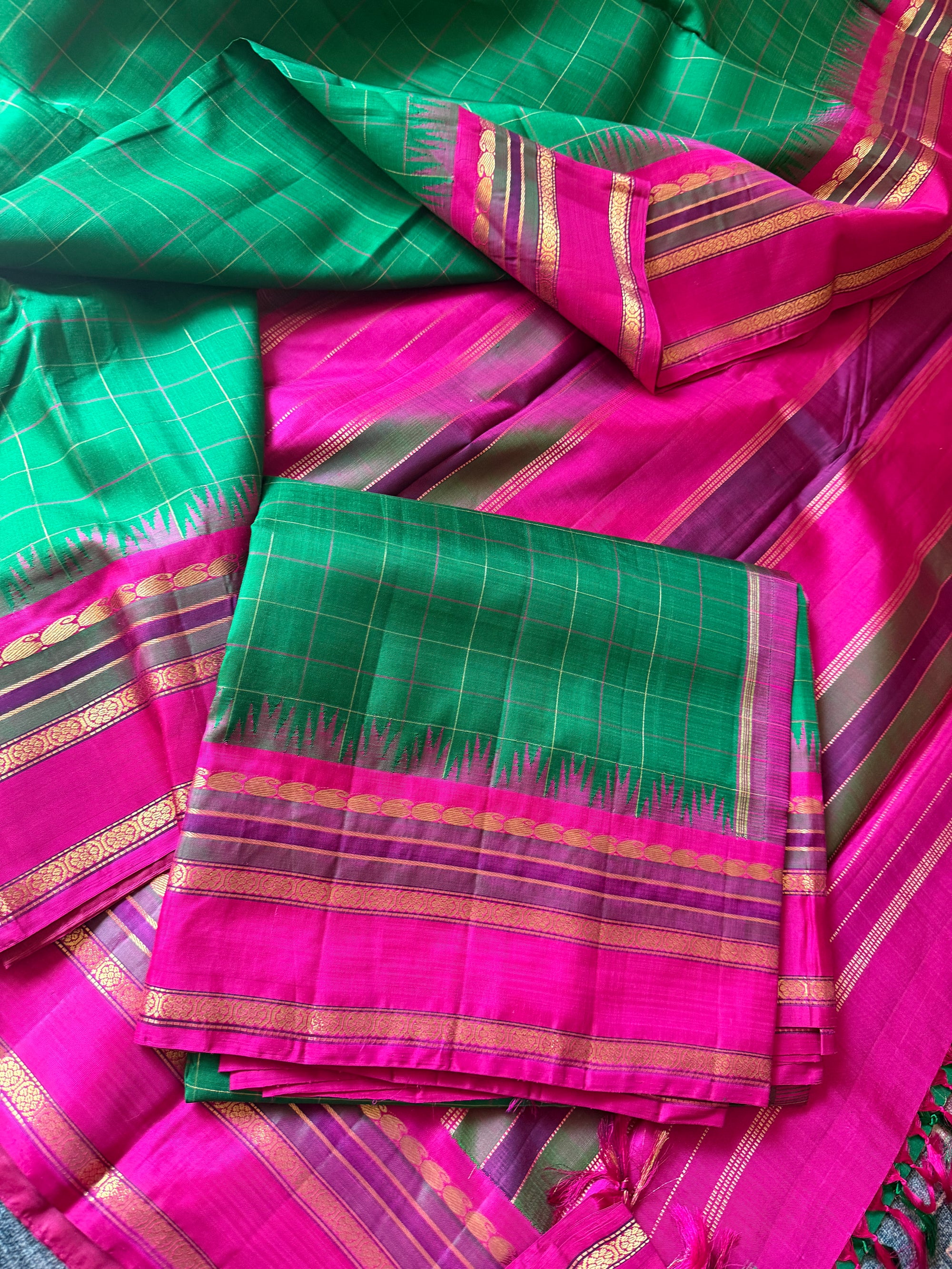 Korvai  Kanjivaram - Vintage Recreation Saree 