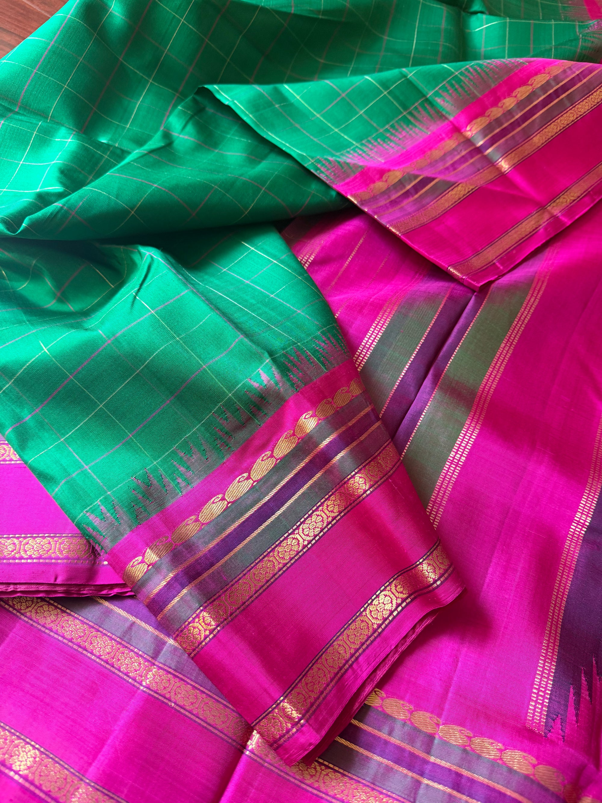 Korvai  Kanjivaram - Vintage Recreation Saree 