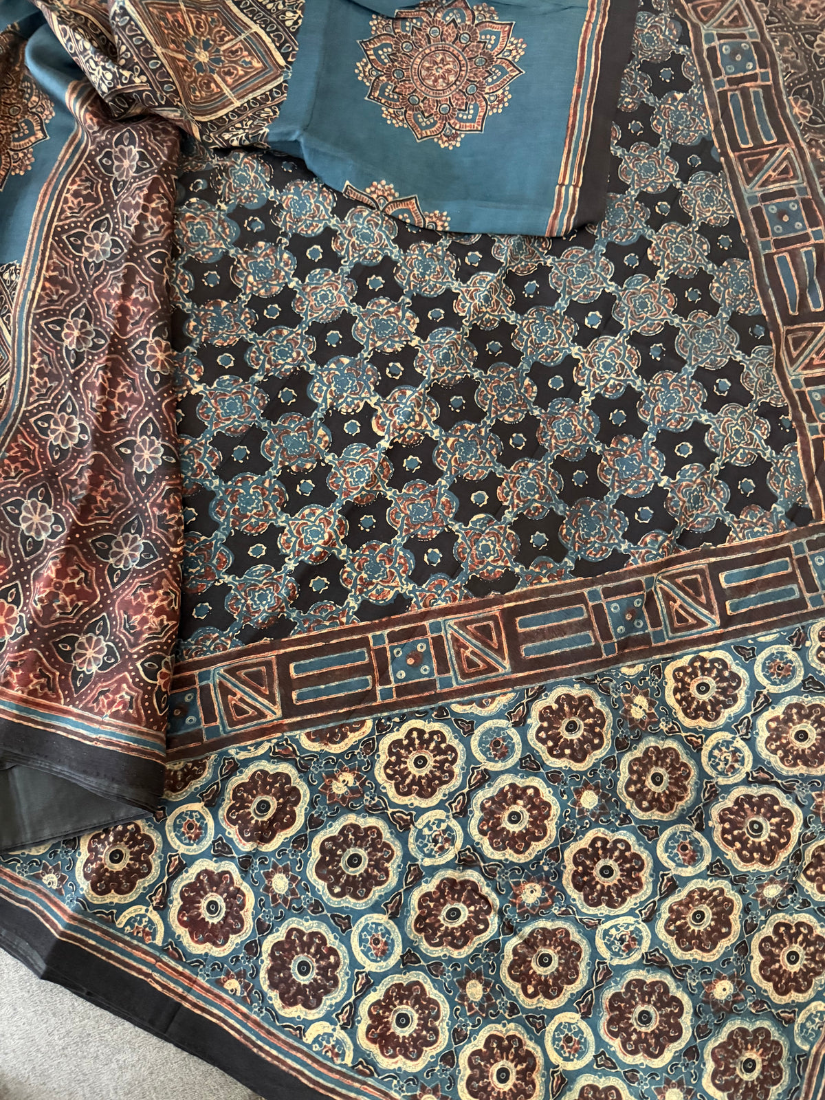 Pracheen Ajrakh - Mulberry Silk