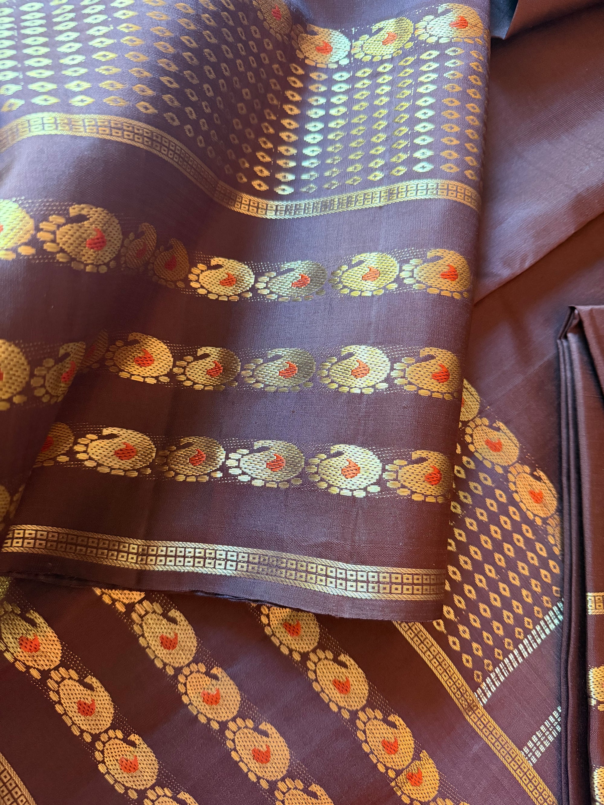 Korvai  Kanjivaram - Vintage Recreation Saree 