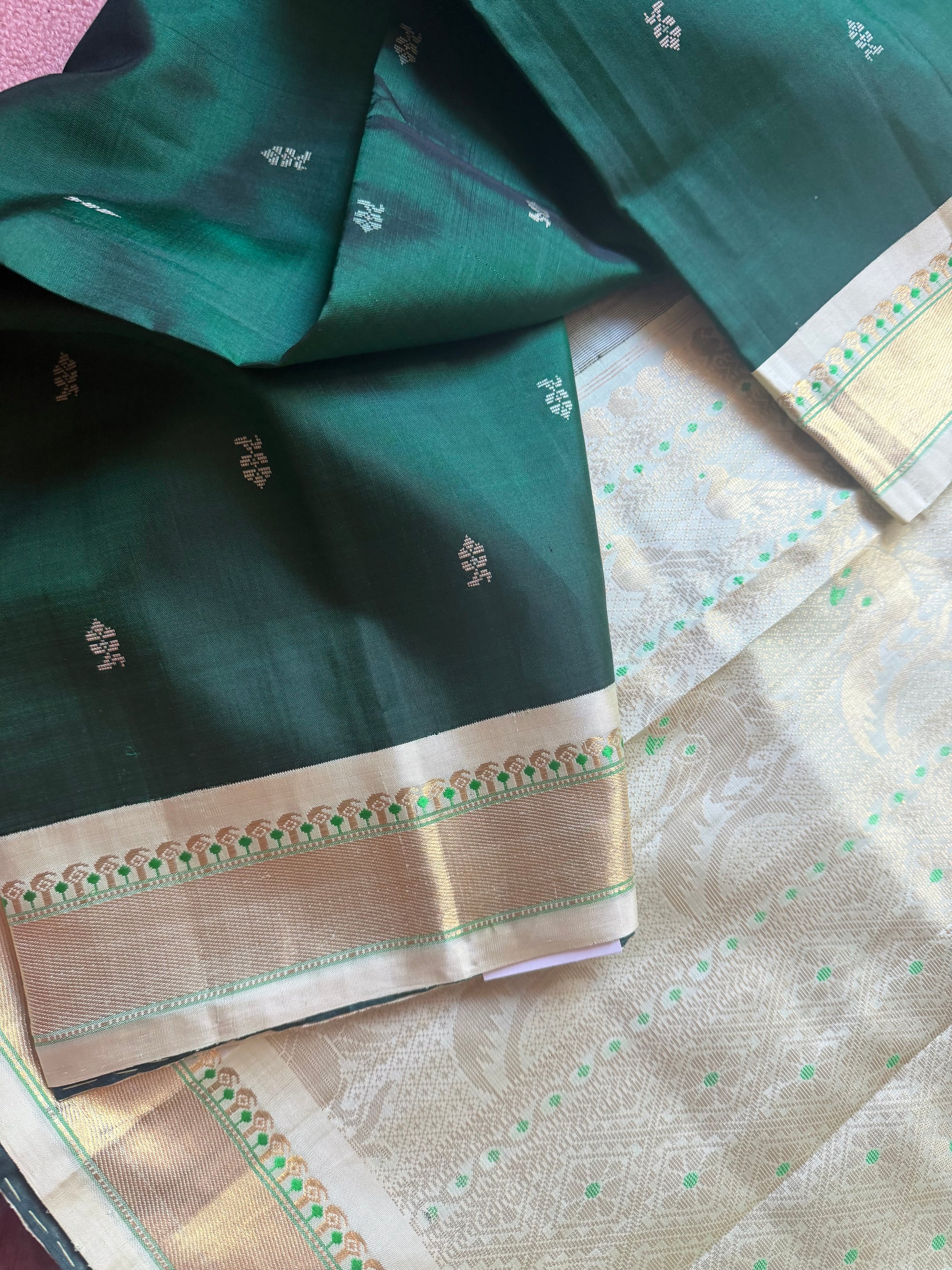 Korvai  Kanjivaram - Vintage Recreation Saree 