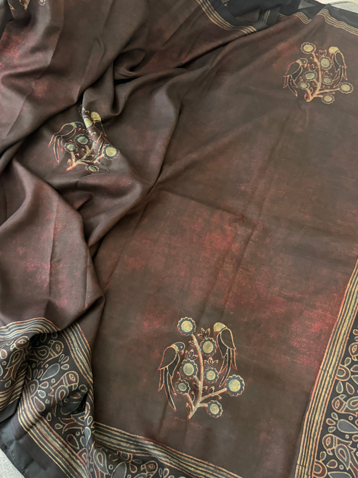 Pracheen Ajrakh - Mulberry Silk