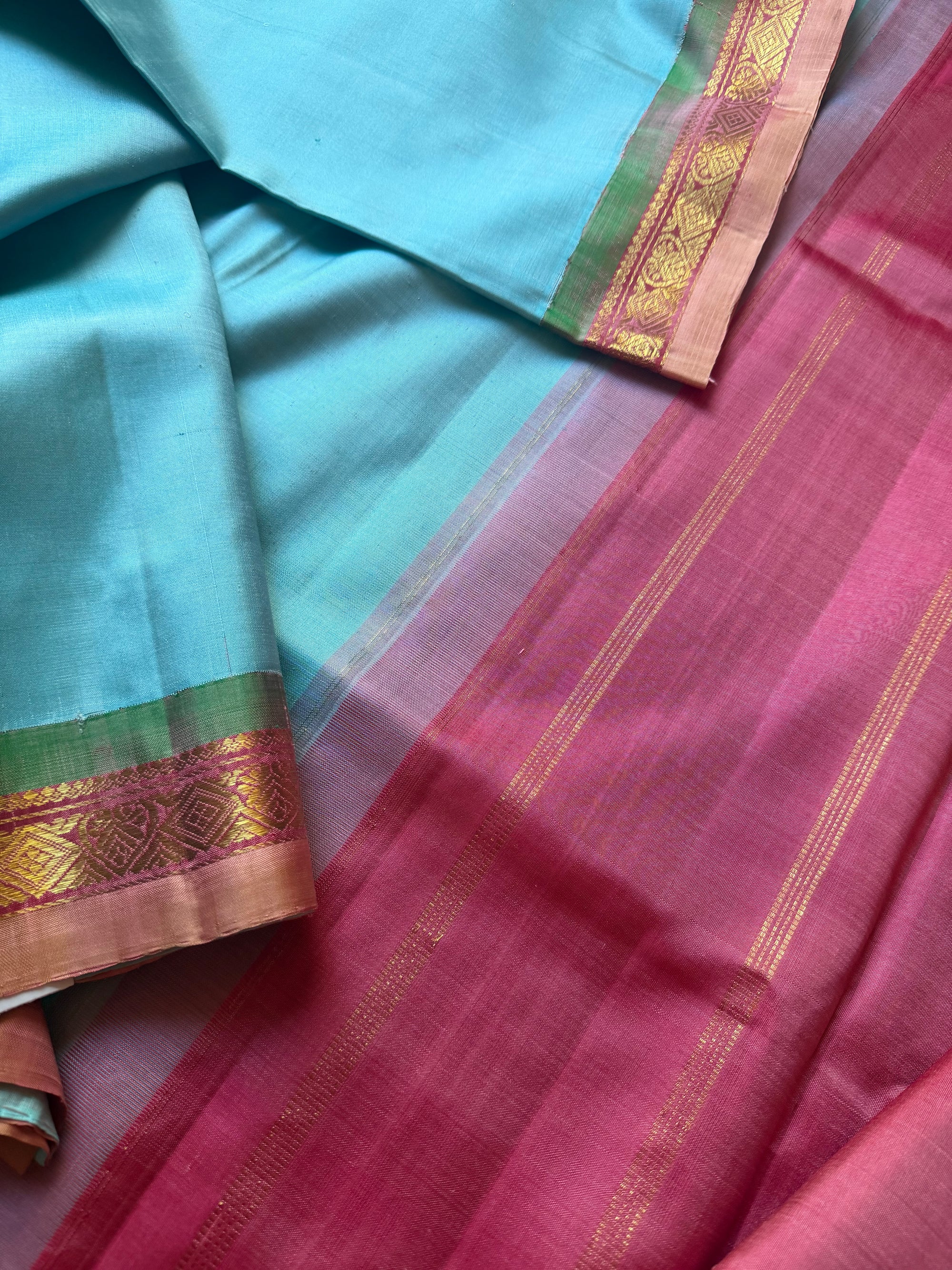 Korvai  Kanjivaram - Vintage Recreation Saree 