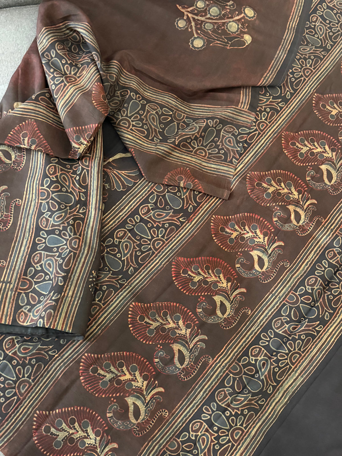 Pracheen Ajrakh - Mulberry Silk