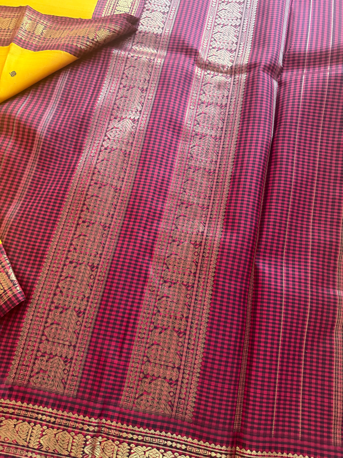 MAATHEY: Vintage Kanjivaram Silk