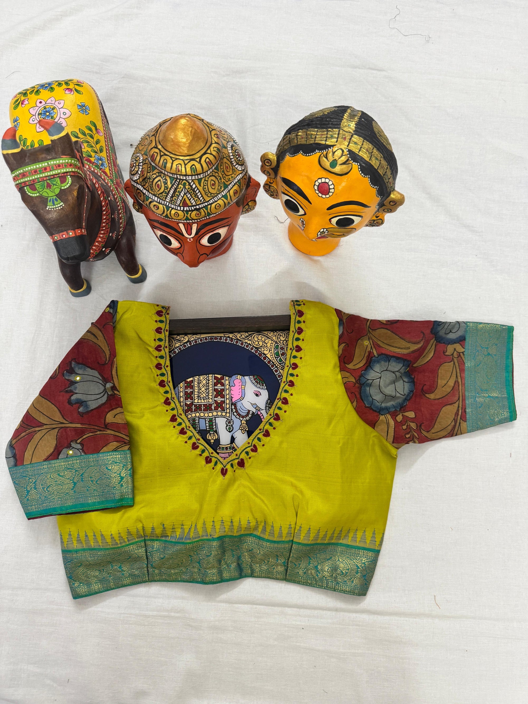 Handcrafted Ready to Wear Blouse : Kanjivaram Silk