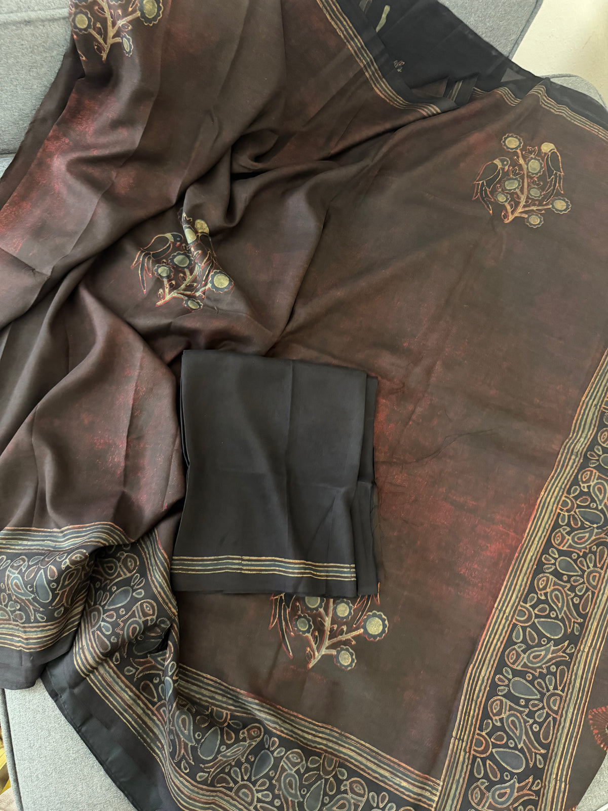 Pracheen Ajrakh - Mulberry Silk