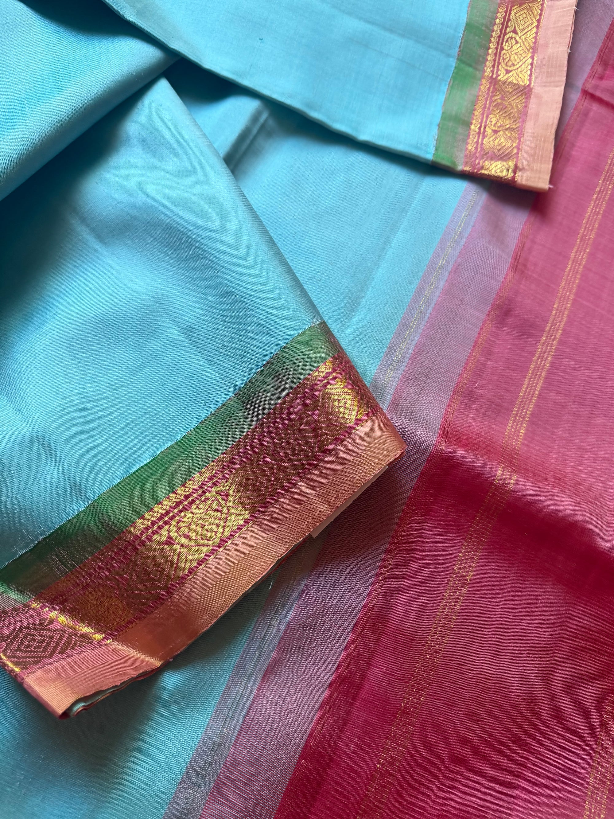 Korvai  Kanjivaram - Vintage Recreation Saree 
