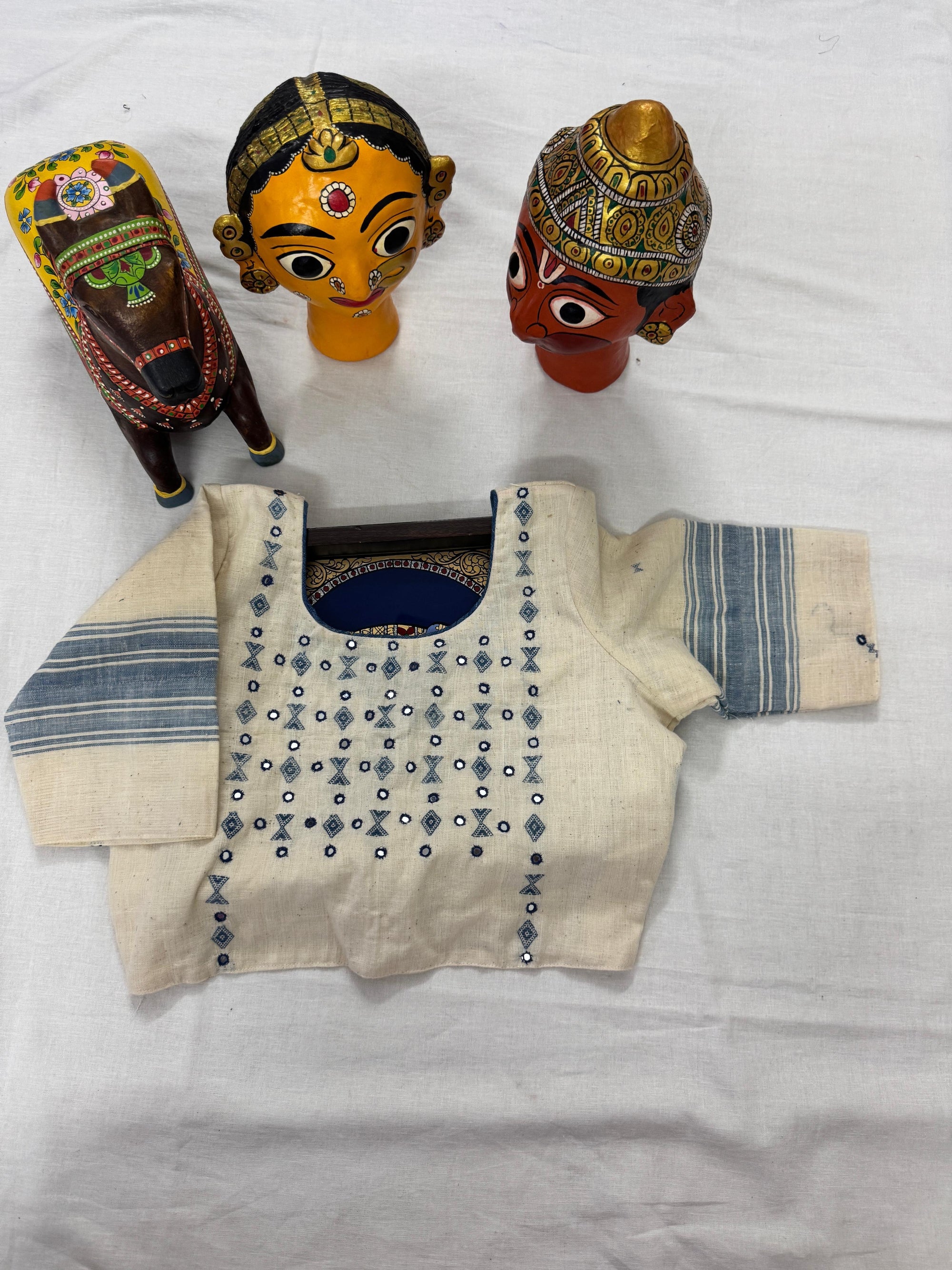 Handcrafted Ready to Wear Blouse : Kala Cotton