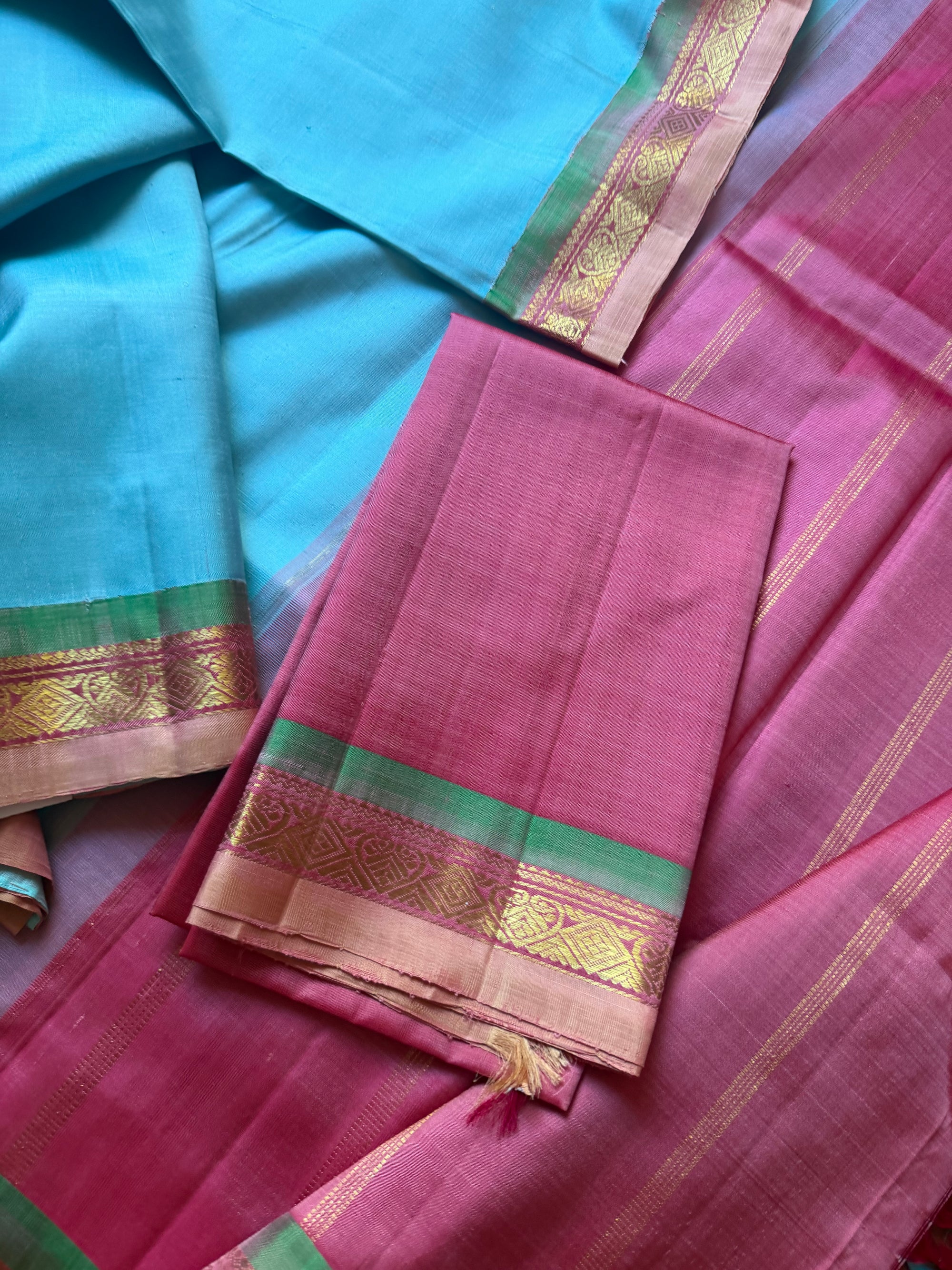 Korvai  Kanjivaram - Vintage Recreation Saree 