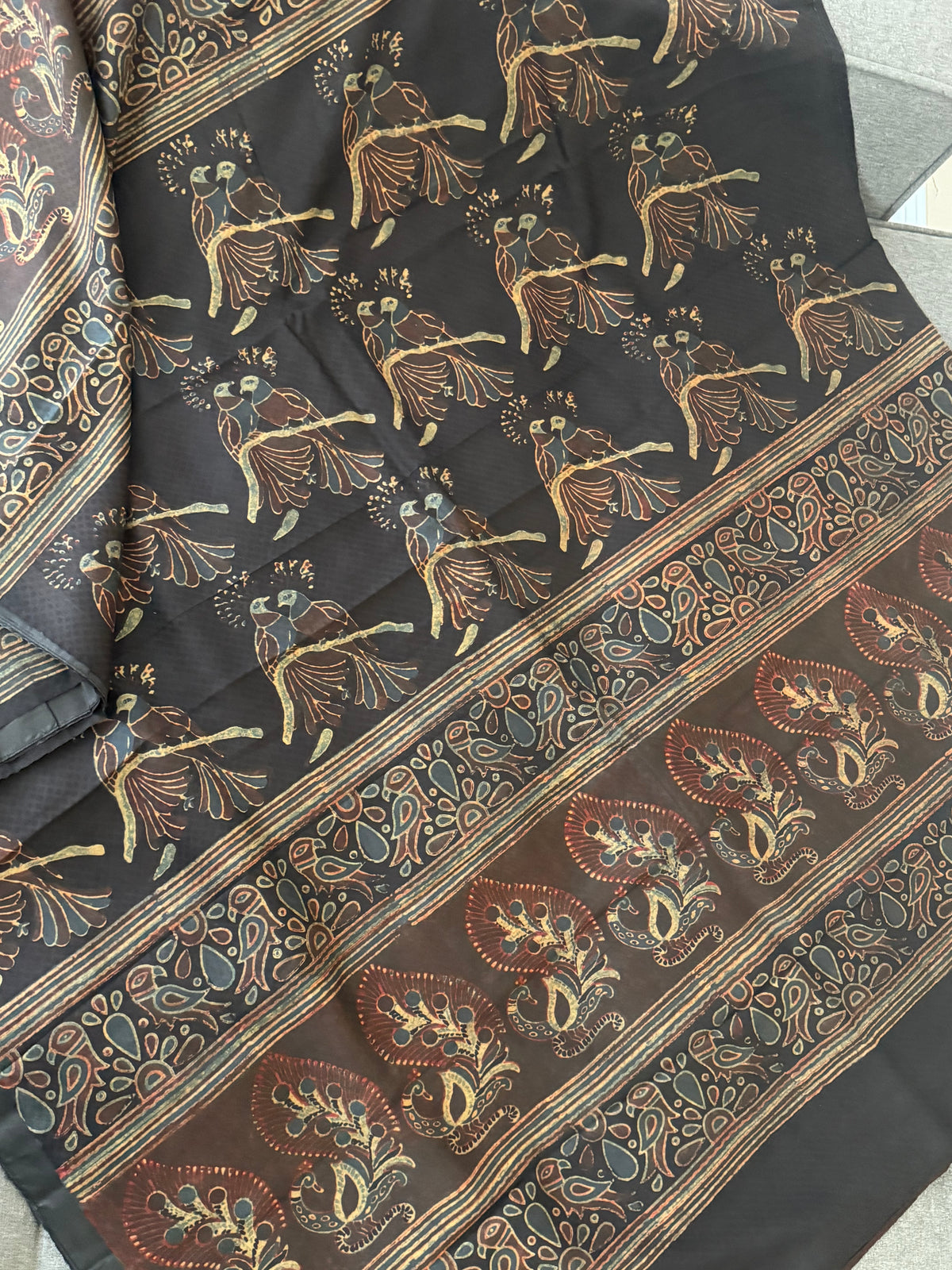 Pracheen Ajrakh - Eri Silk