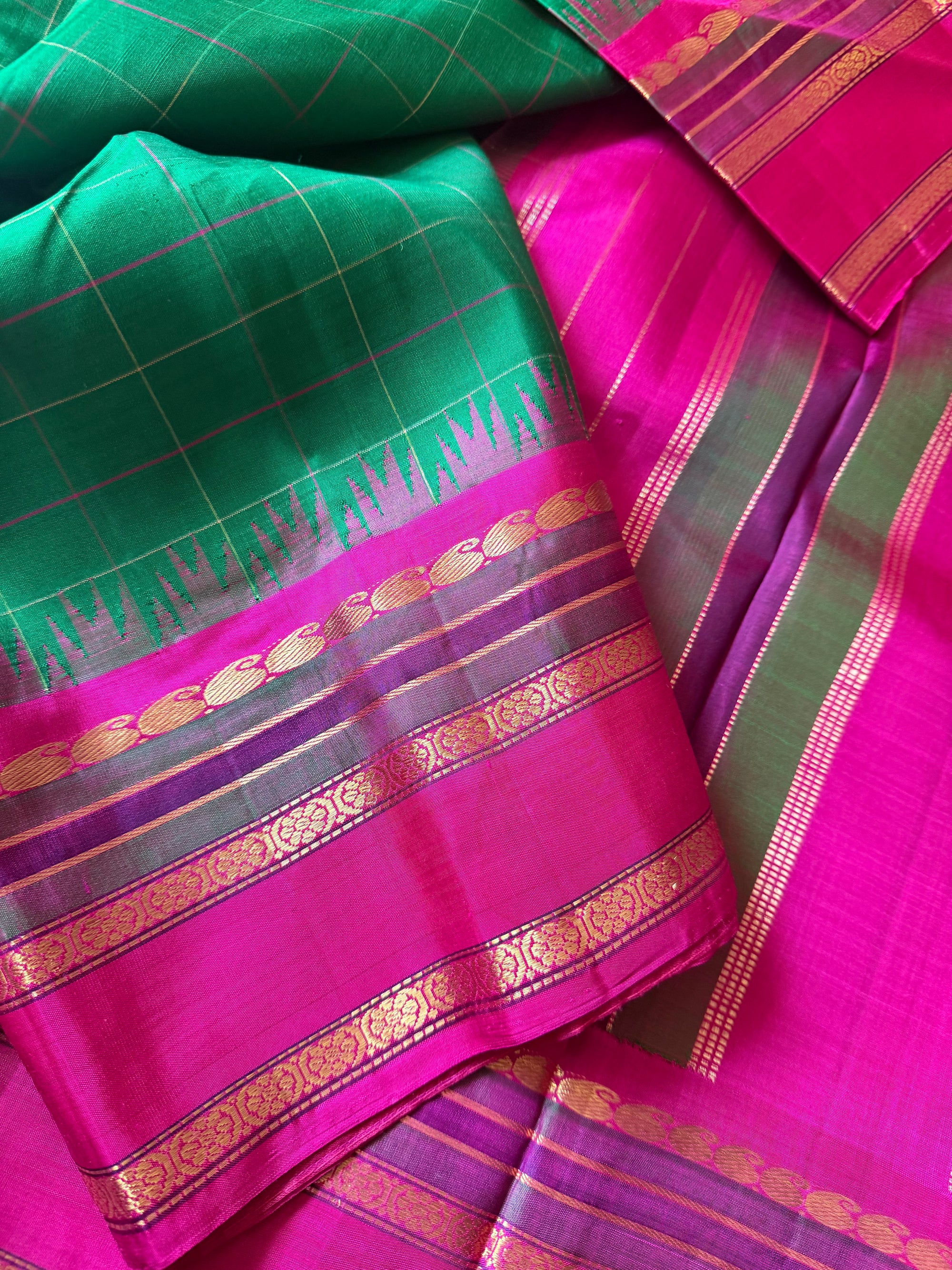 Korvai  Kanjivaram - Vintage Recreation Saree 