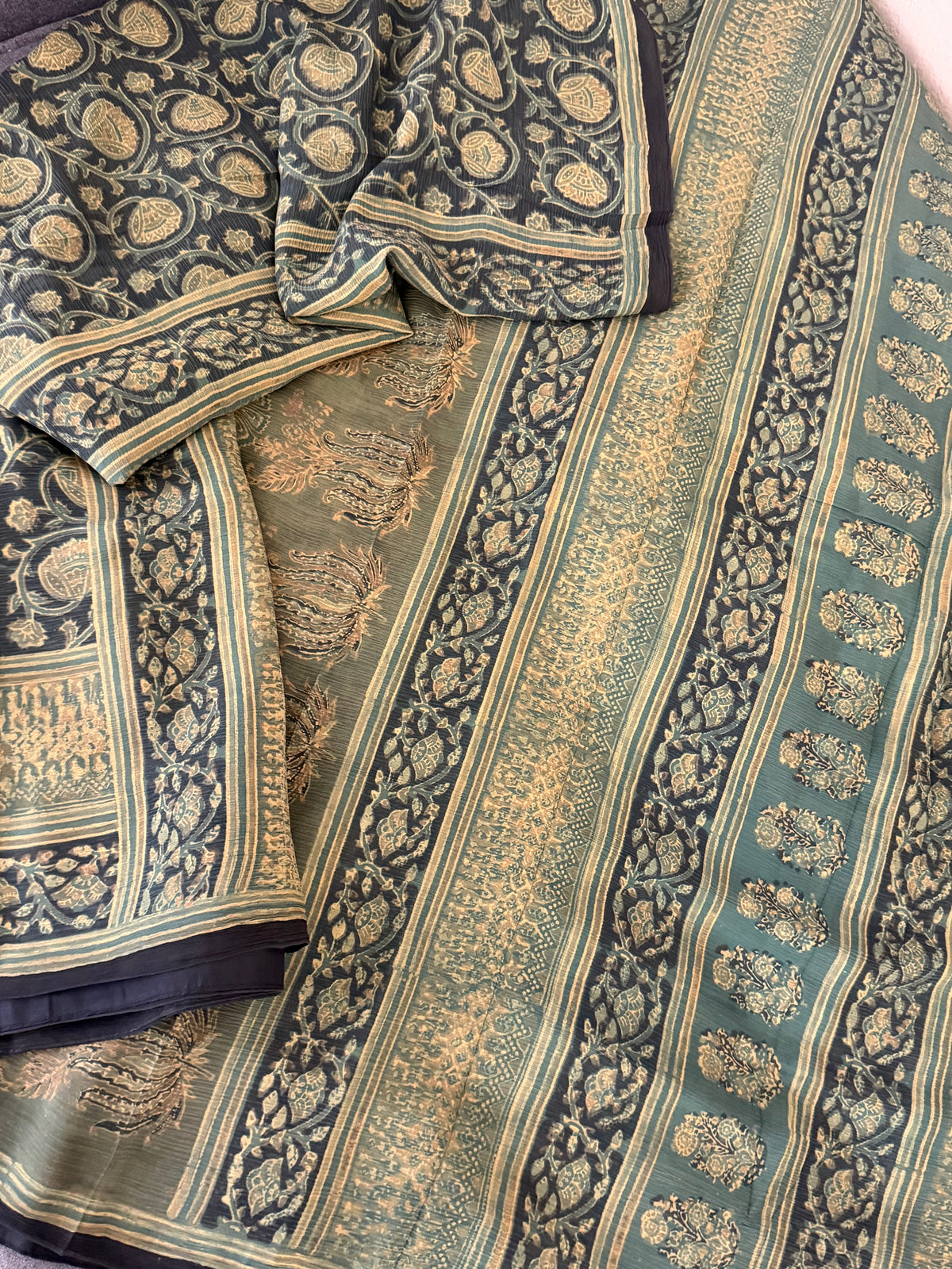 Pracheen Ajrakh - Chiffon