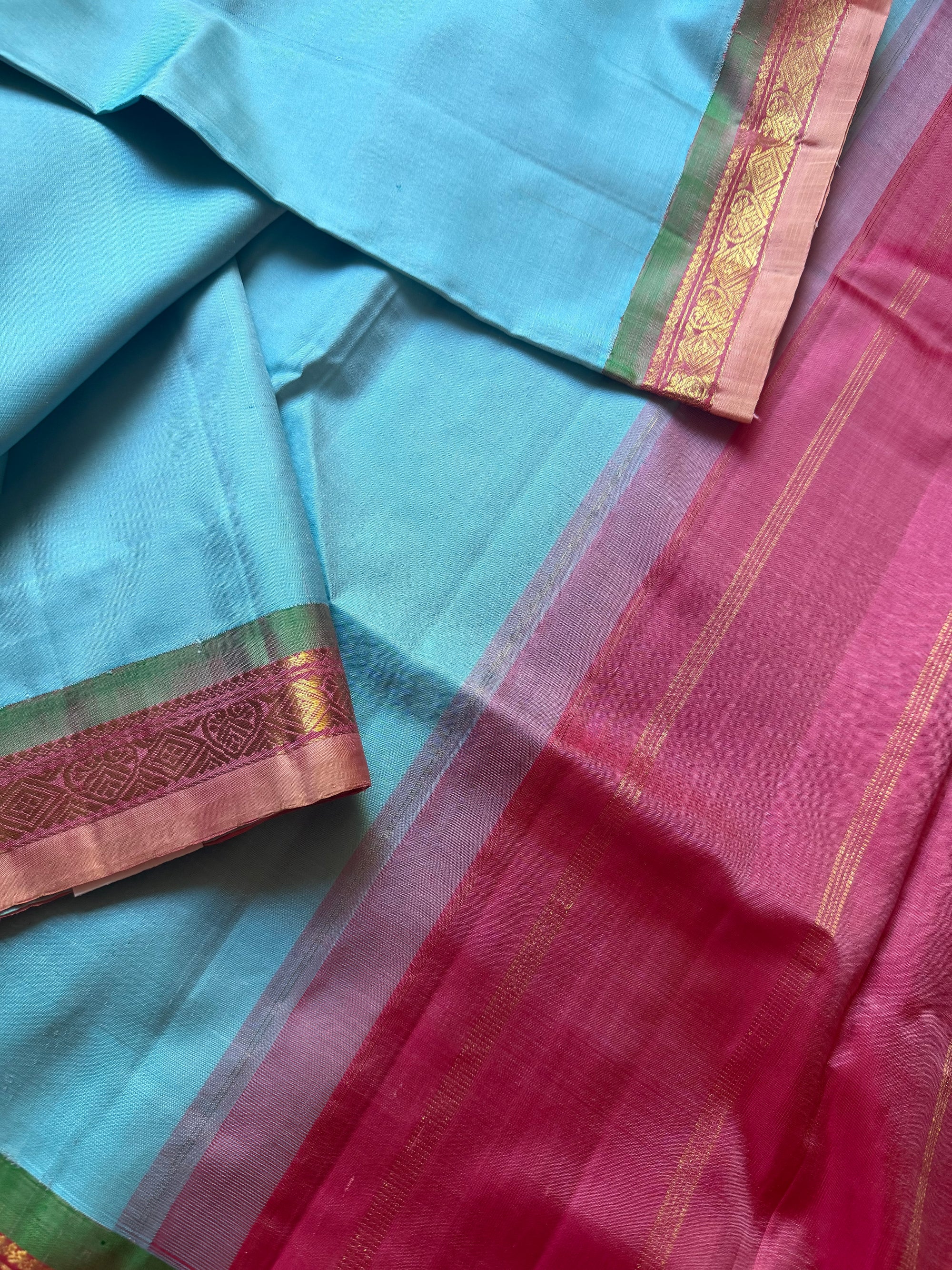 Korvai  Kanjivaram - Vintage Recreation Saree 