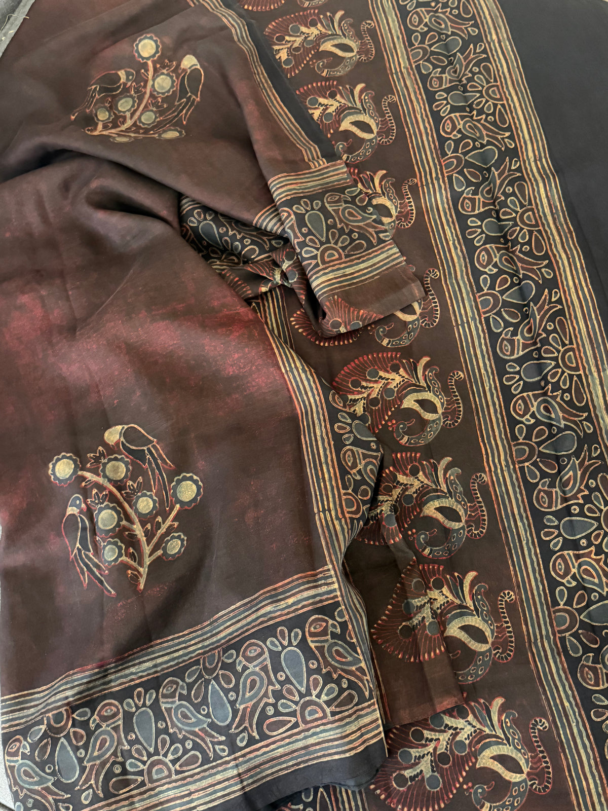 Pracheen Ajrakh - Mulberry Silk