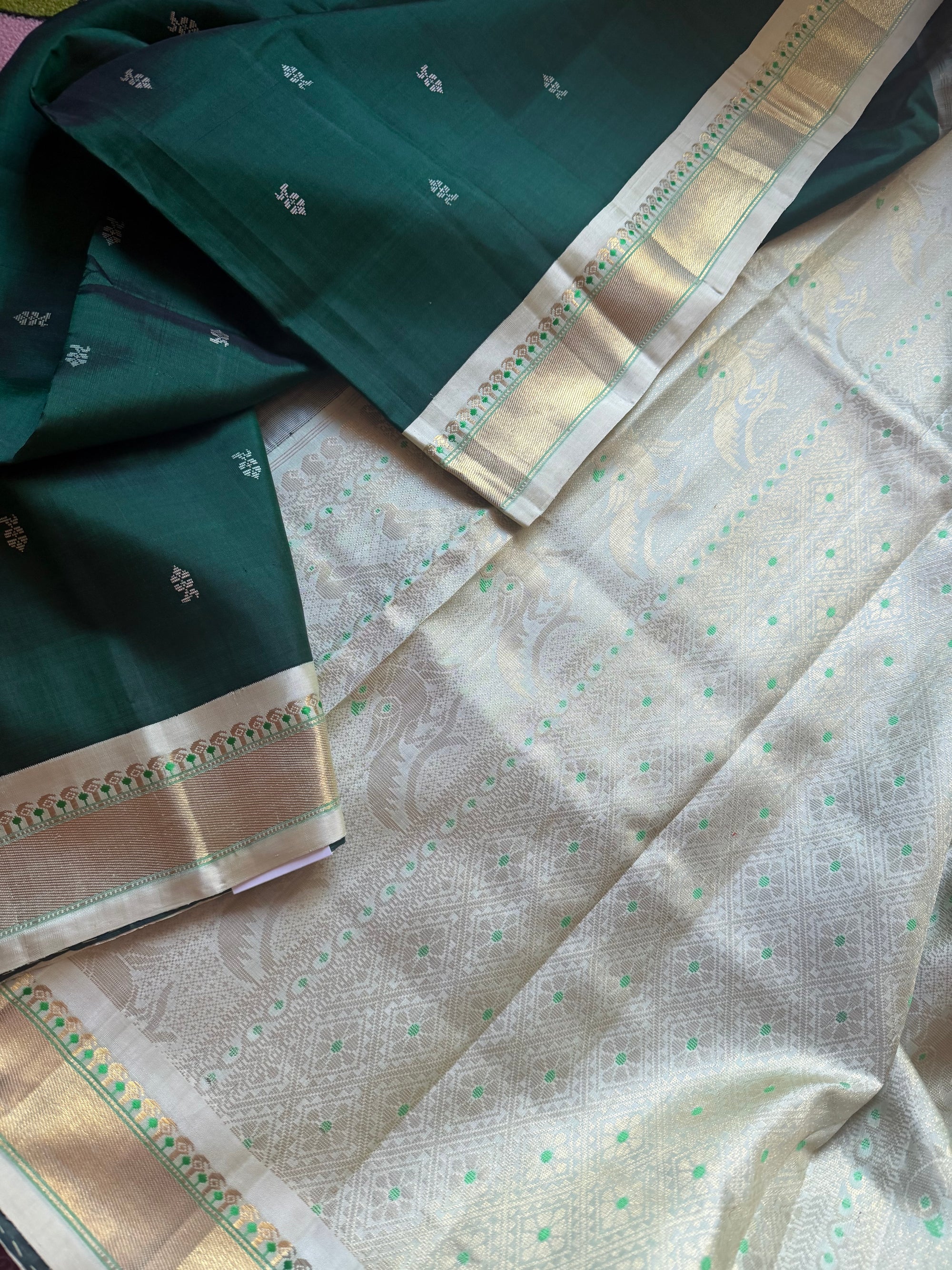 Korvai  Kanjivaram - Vintage Recreation Saree 