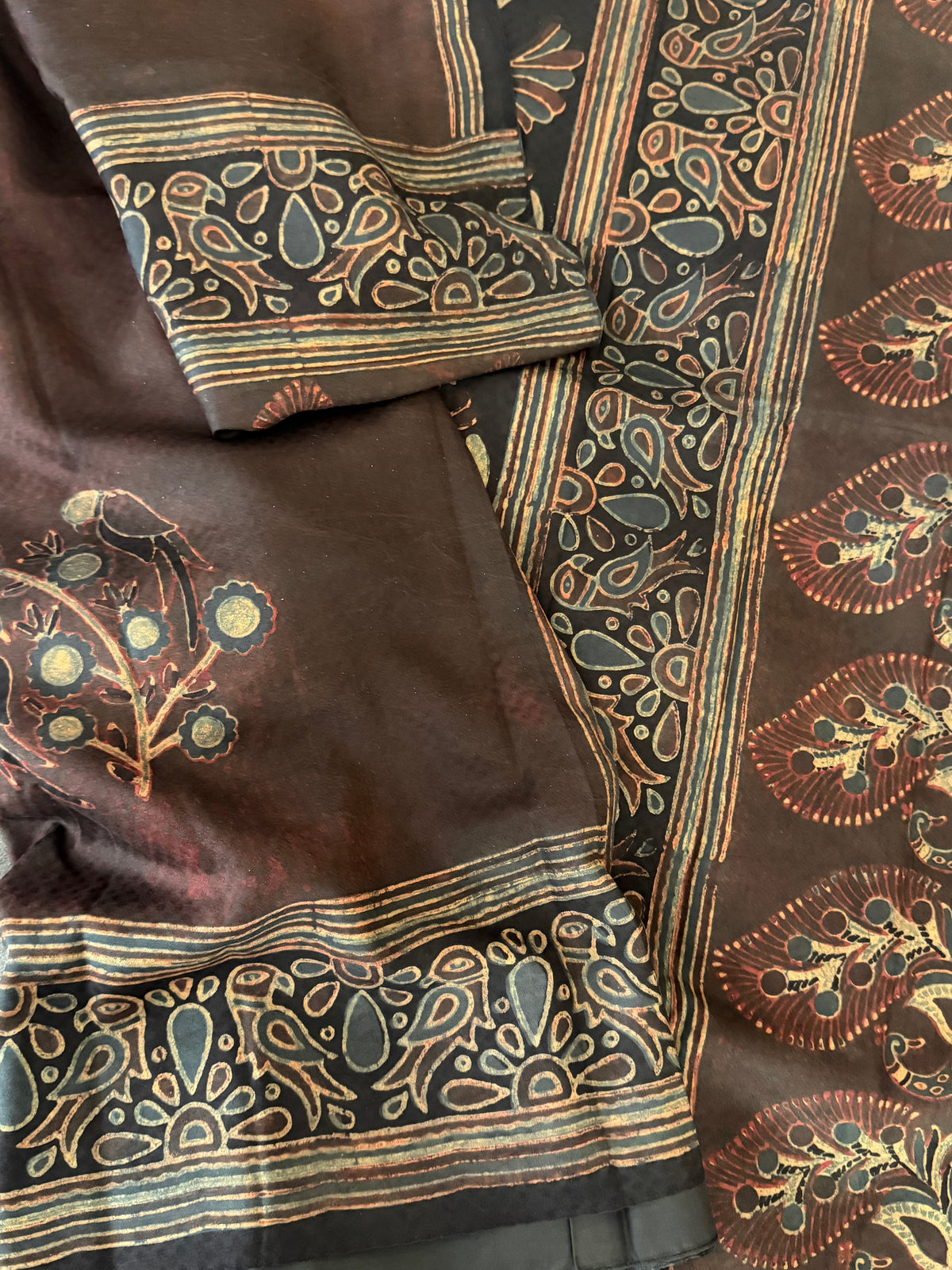 Pracheen Ajrakh - Eri Silk