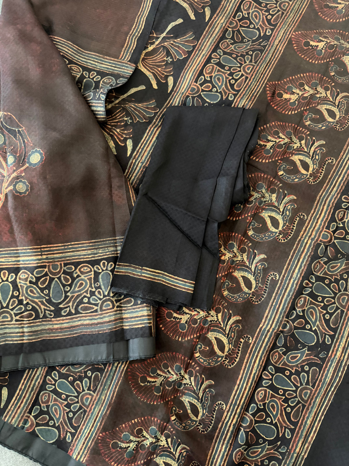 Pracheen Ajrakh - Eri Silk