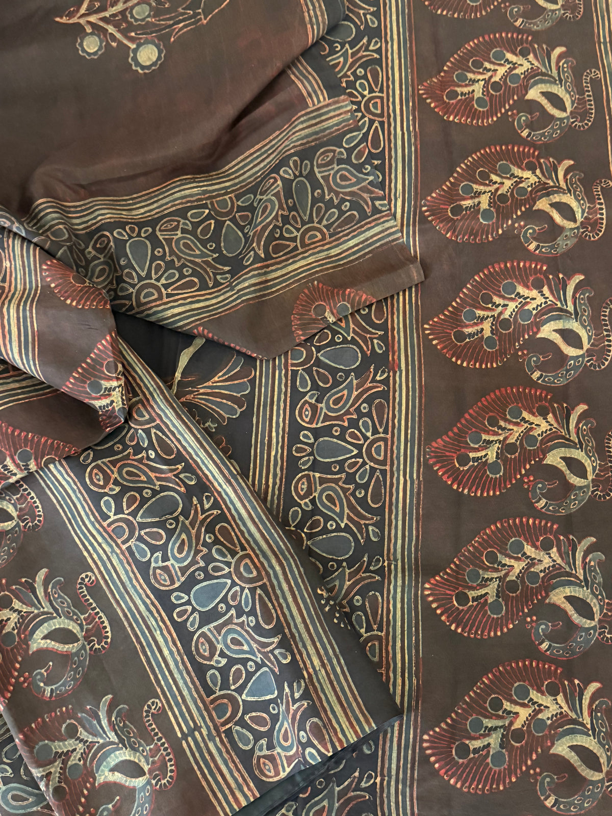 Pracheen Ajrakh - Mulberry Silk