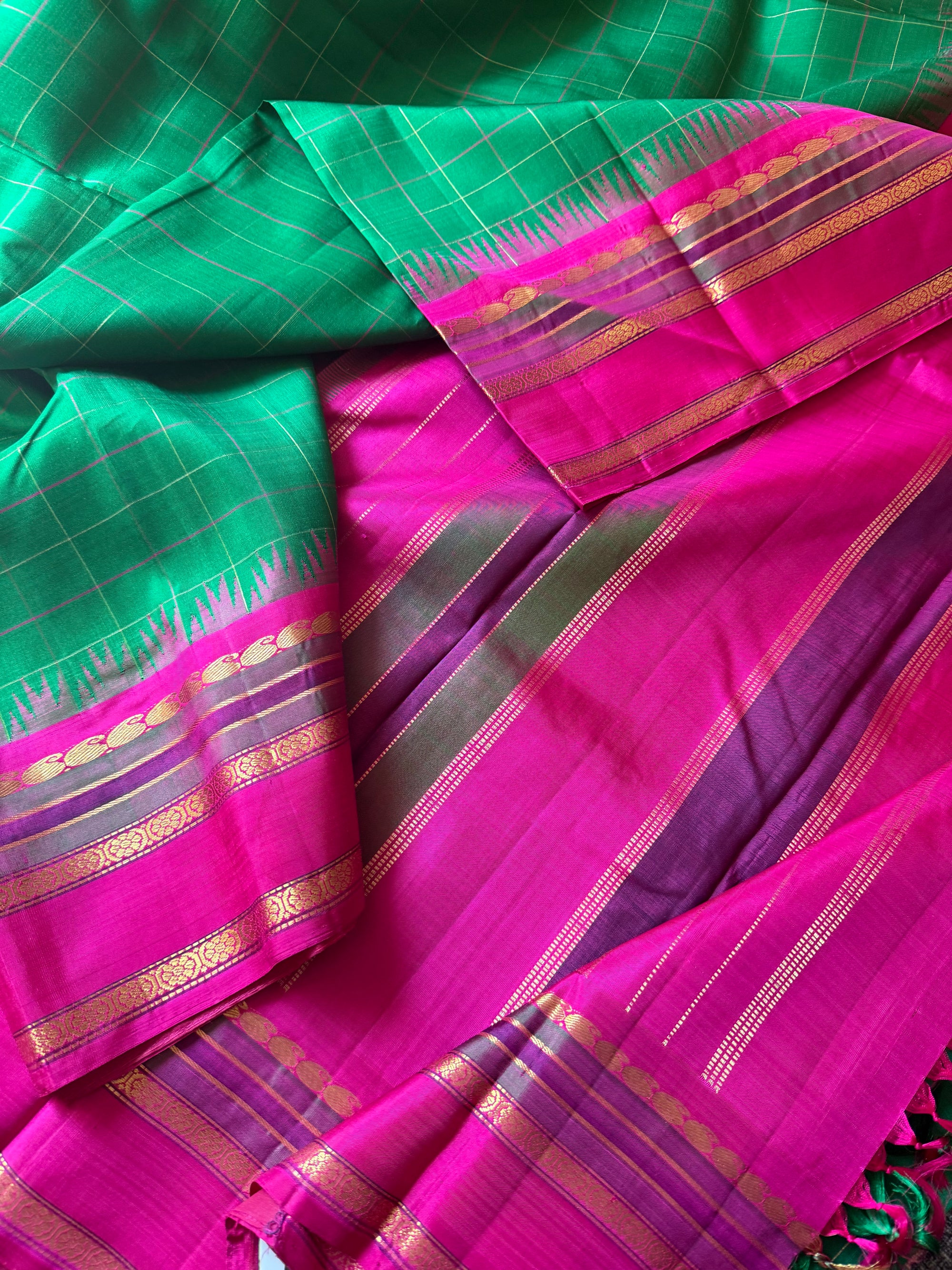 Korvai  Kanjivaram - Vintage Recreation Saree 