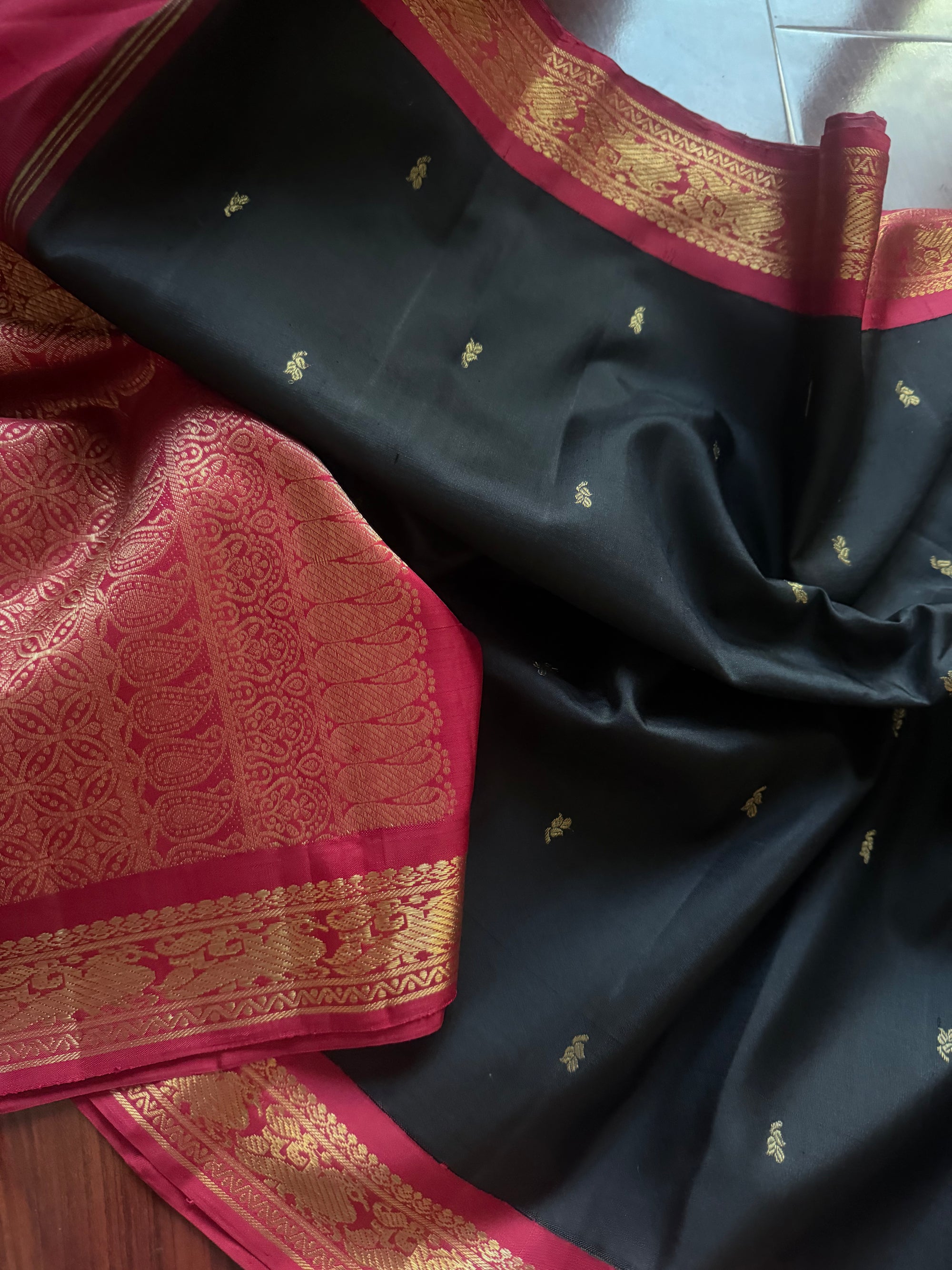Korvai Kanjivaram  - Vintage Recreation Saree