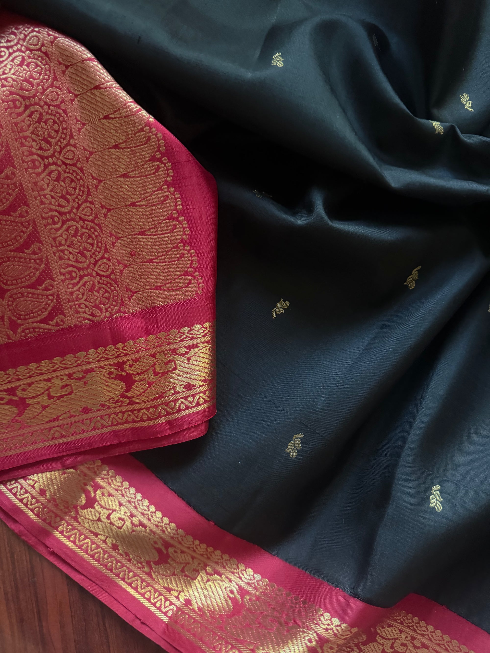 Korvai Kanjivaram  - Vintage Recreation Saree
