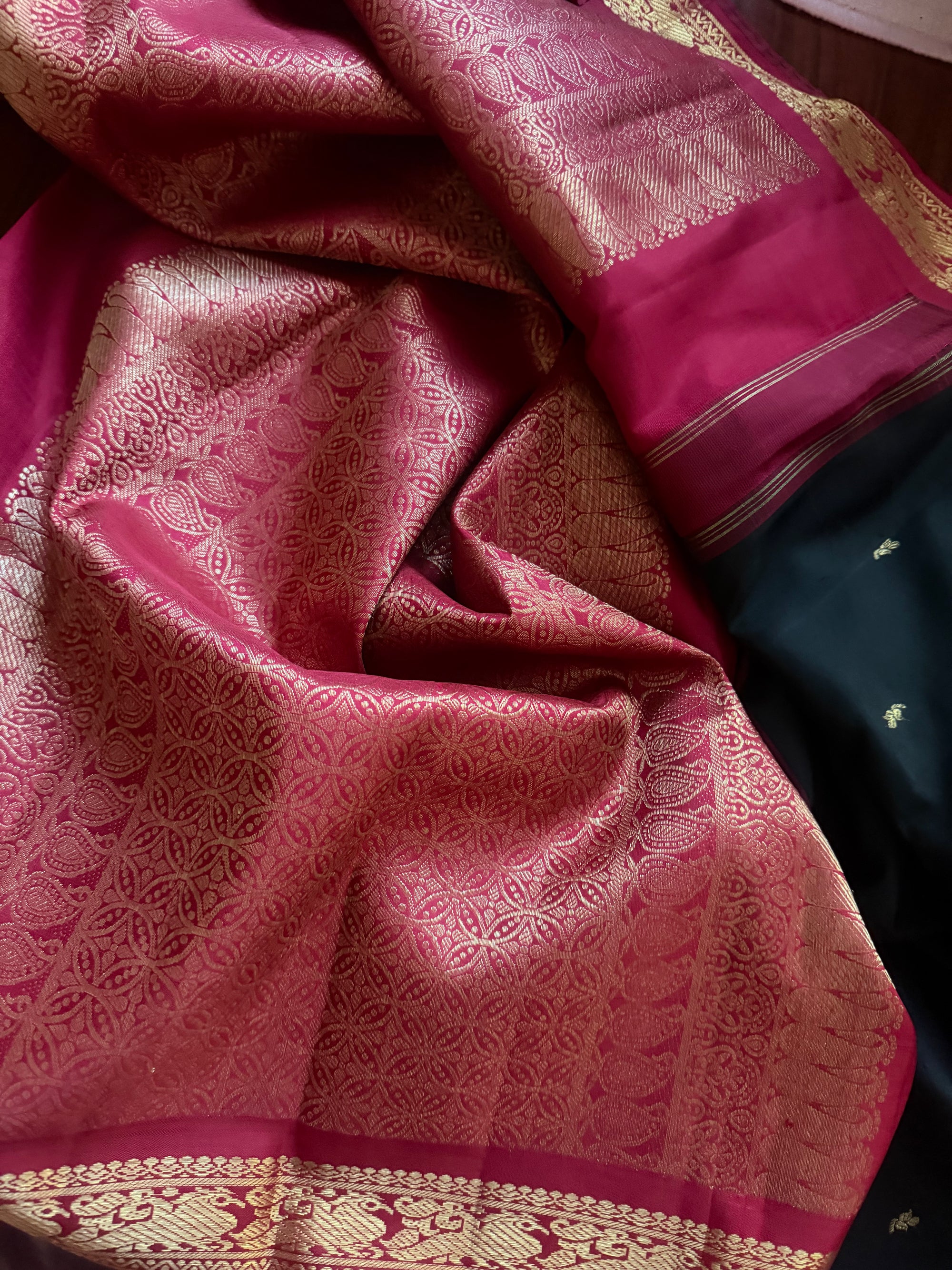 Korvai Kanjivaram  - Vintage Recreation Saree