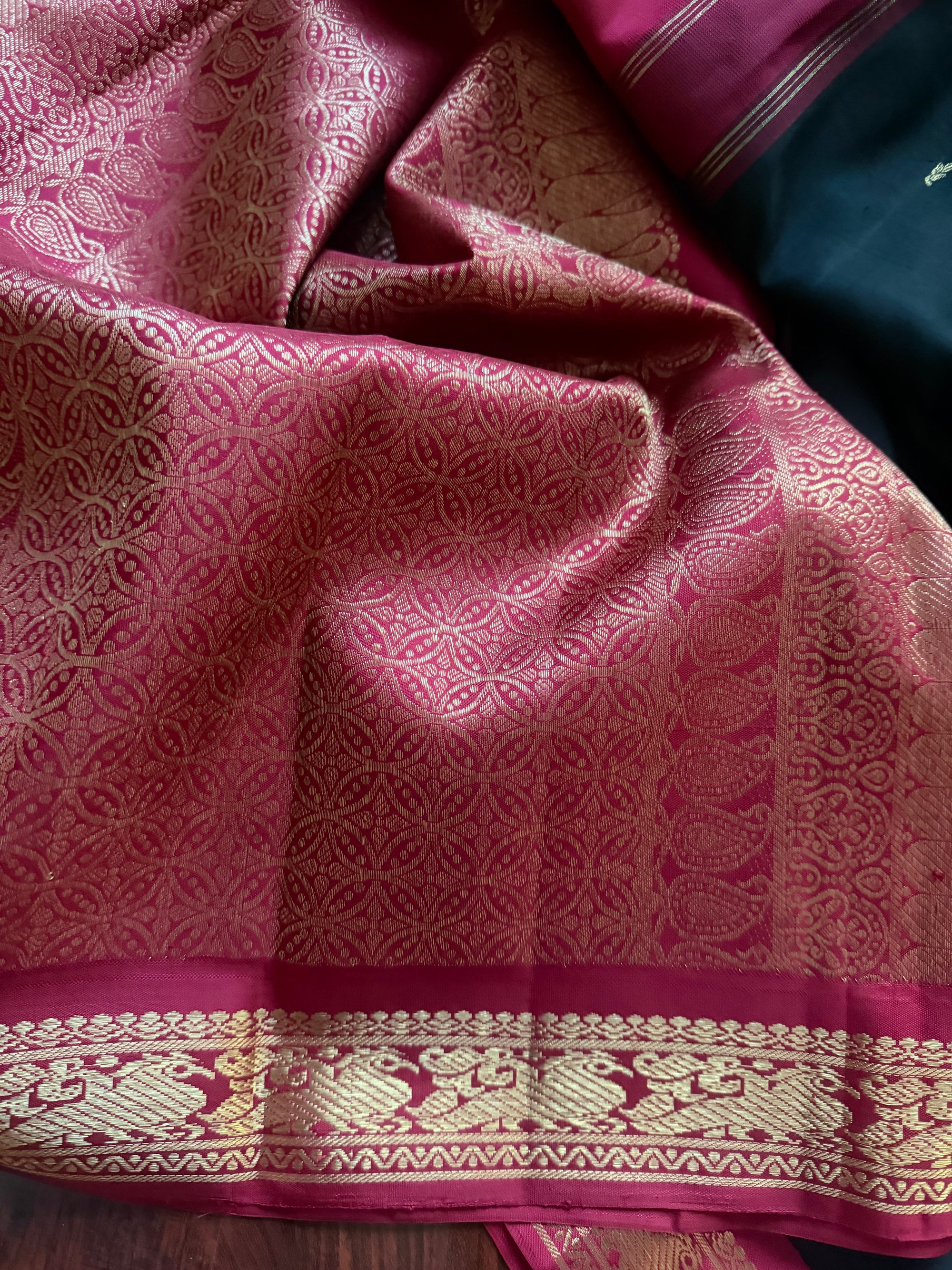 Korvai Kanjivaram  - Vintage Recreation Saree