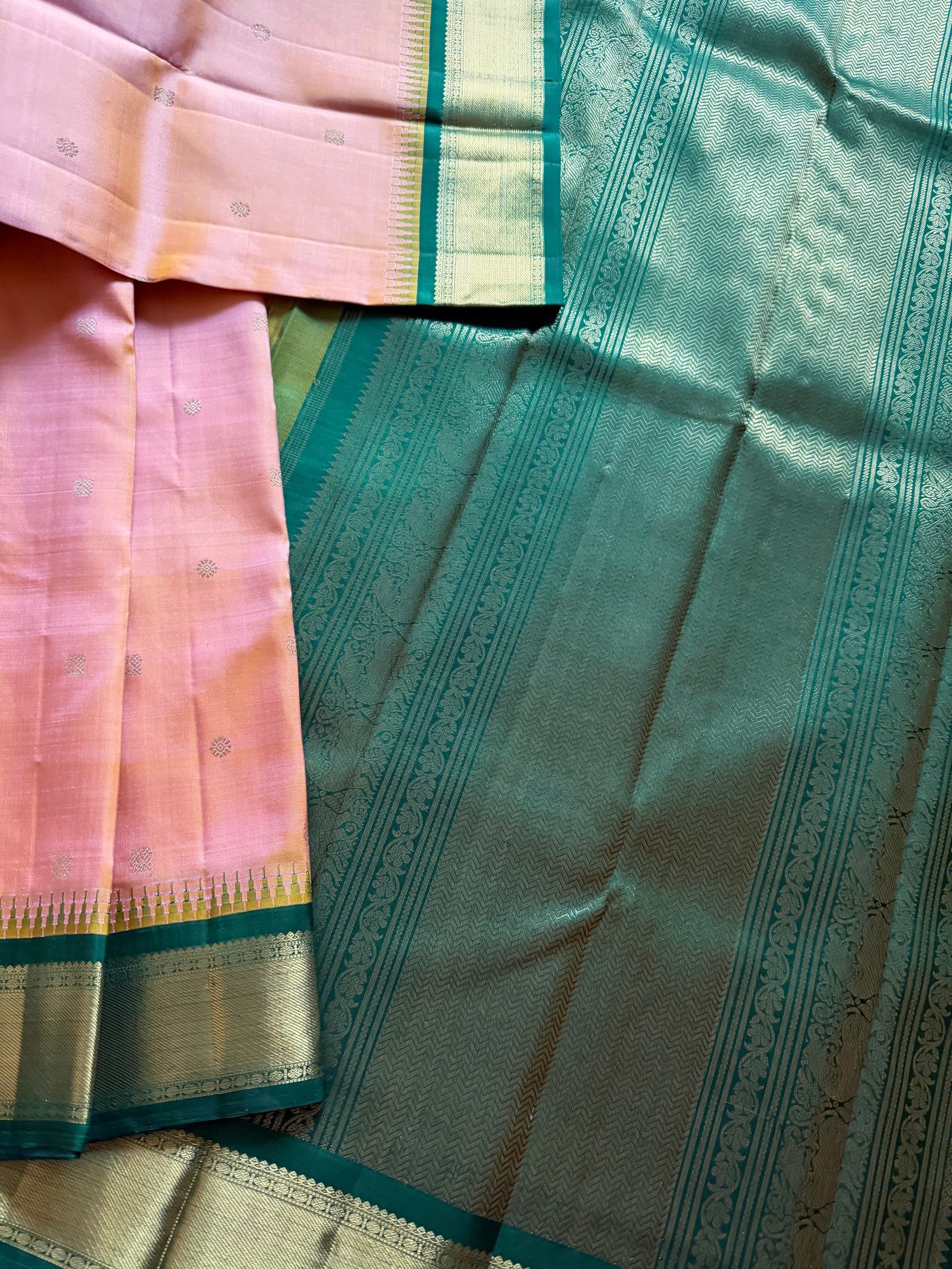 MYTHILI:  Gold Geva + Green
