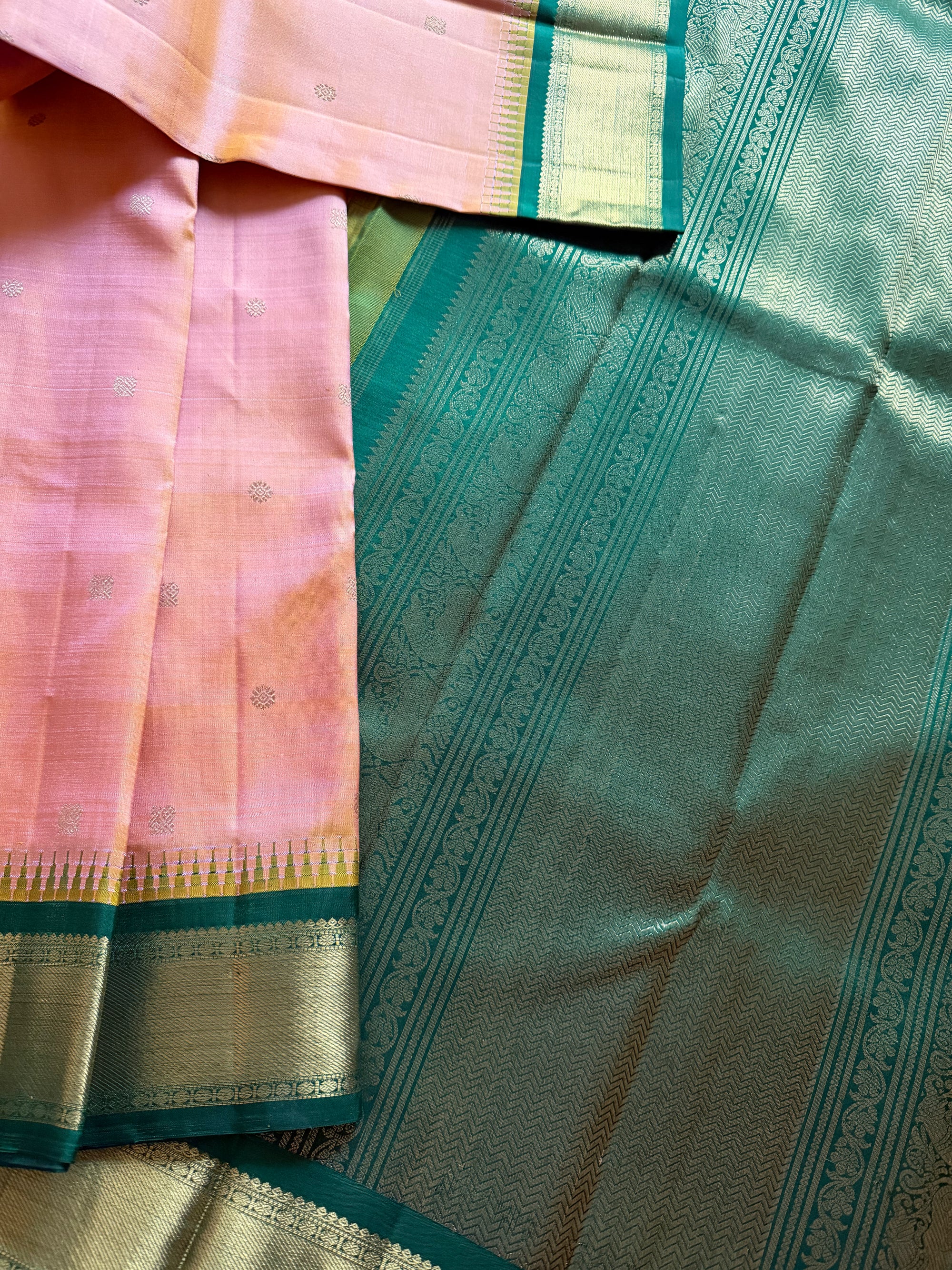 MYTHILI:  Gold Geva + Green