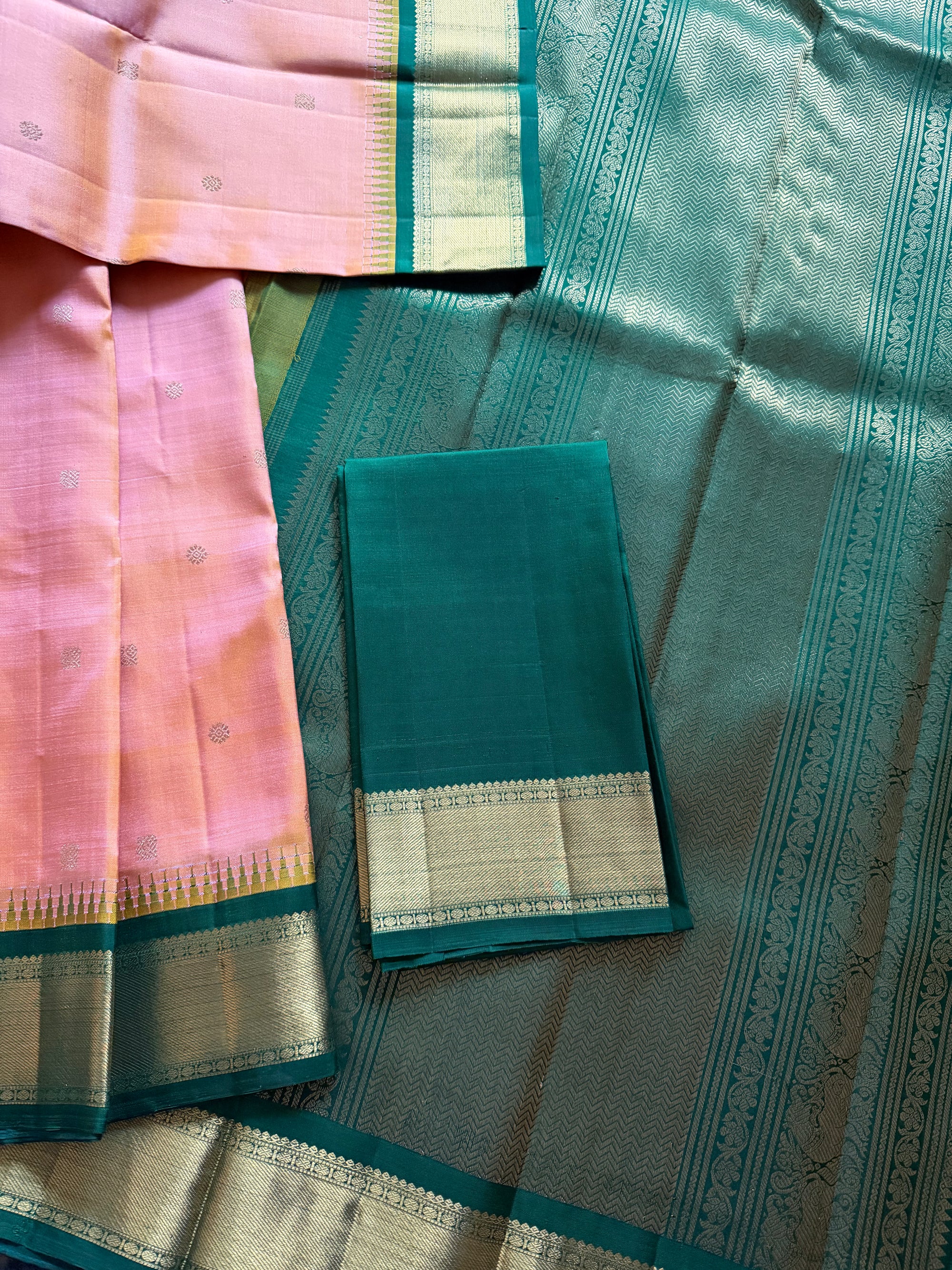 MYTHILI:  Gold Geva + Green