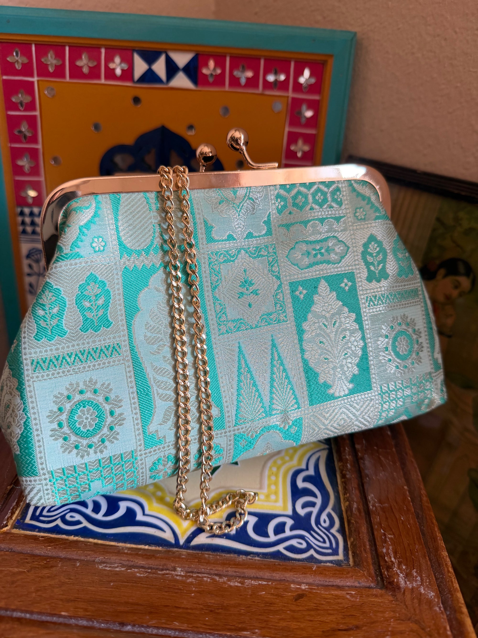 CLUTCH : Benarasi Brocade in Silk