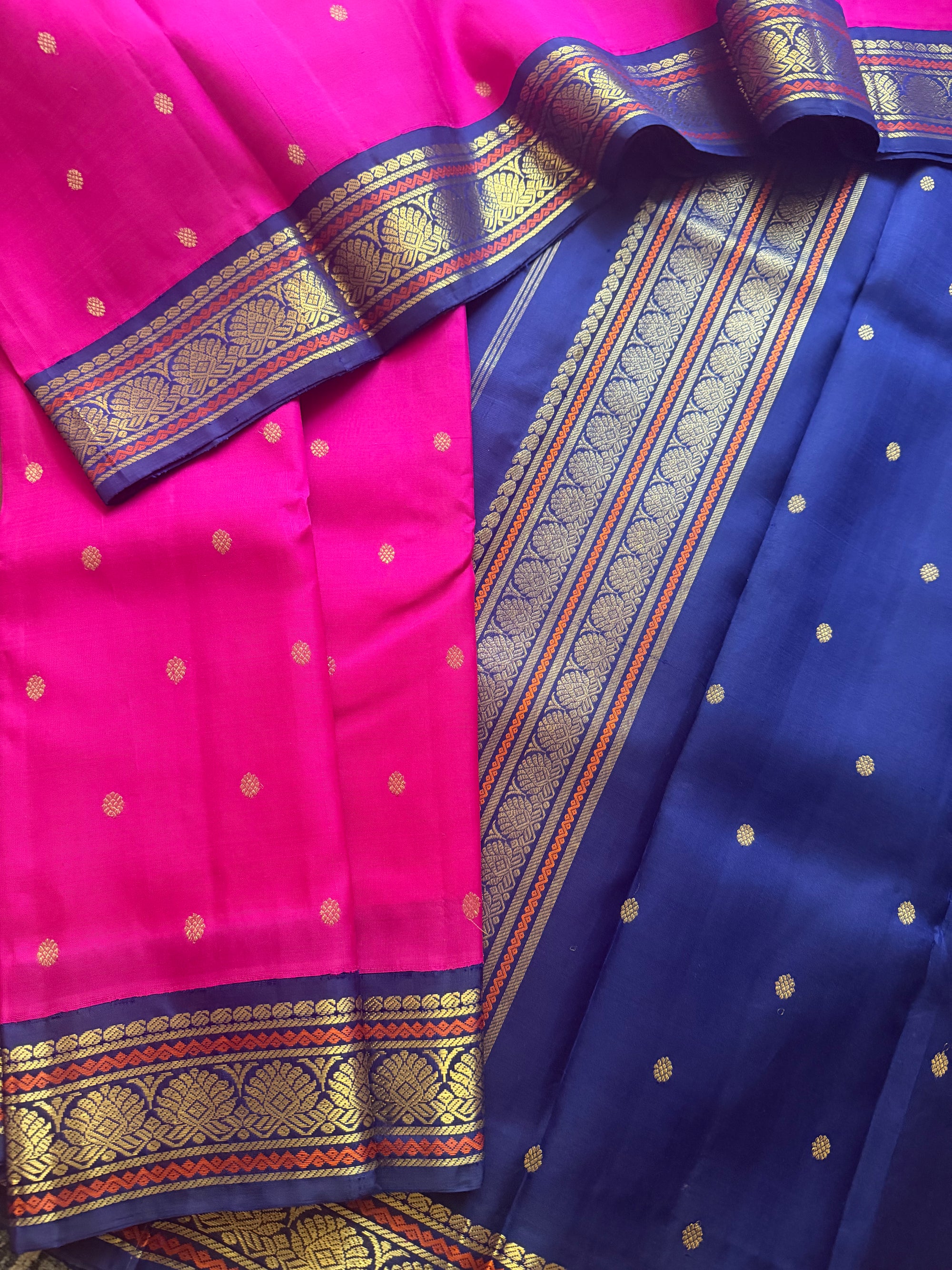 SAREES THAT I CAN'T PART WITH : Korvai Kanjivaram Silk (Pattu Roja Pink)