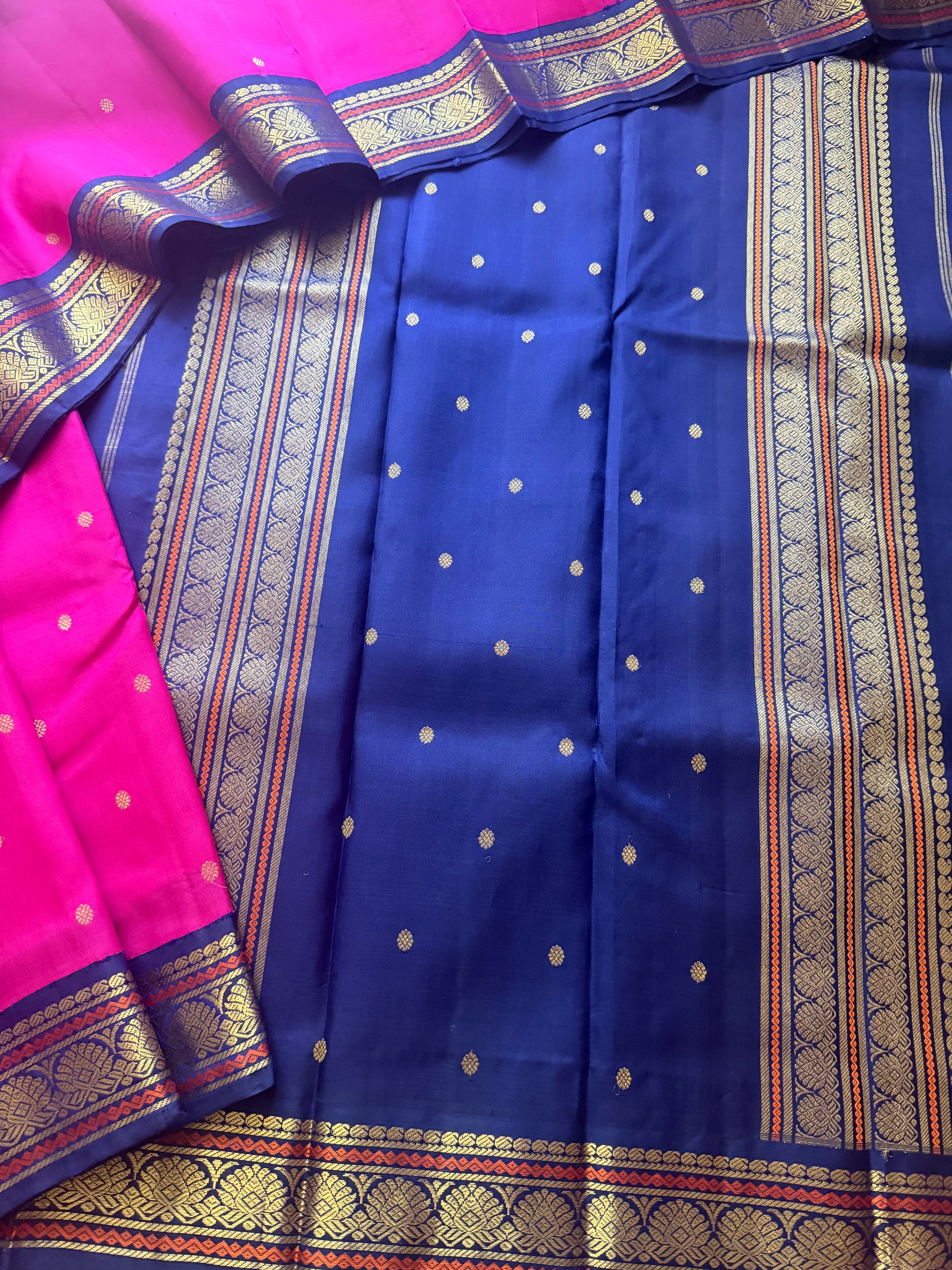 SAREES THAT I CAN'T PART WITH : Korvai Kanjivaram Silk (Pattu Roja Pink)