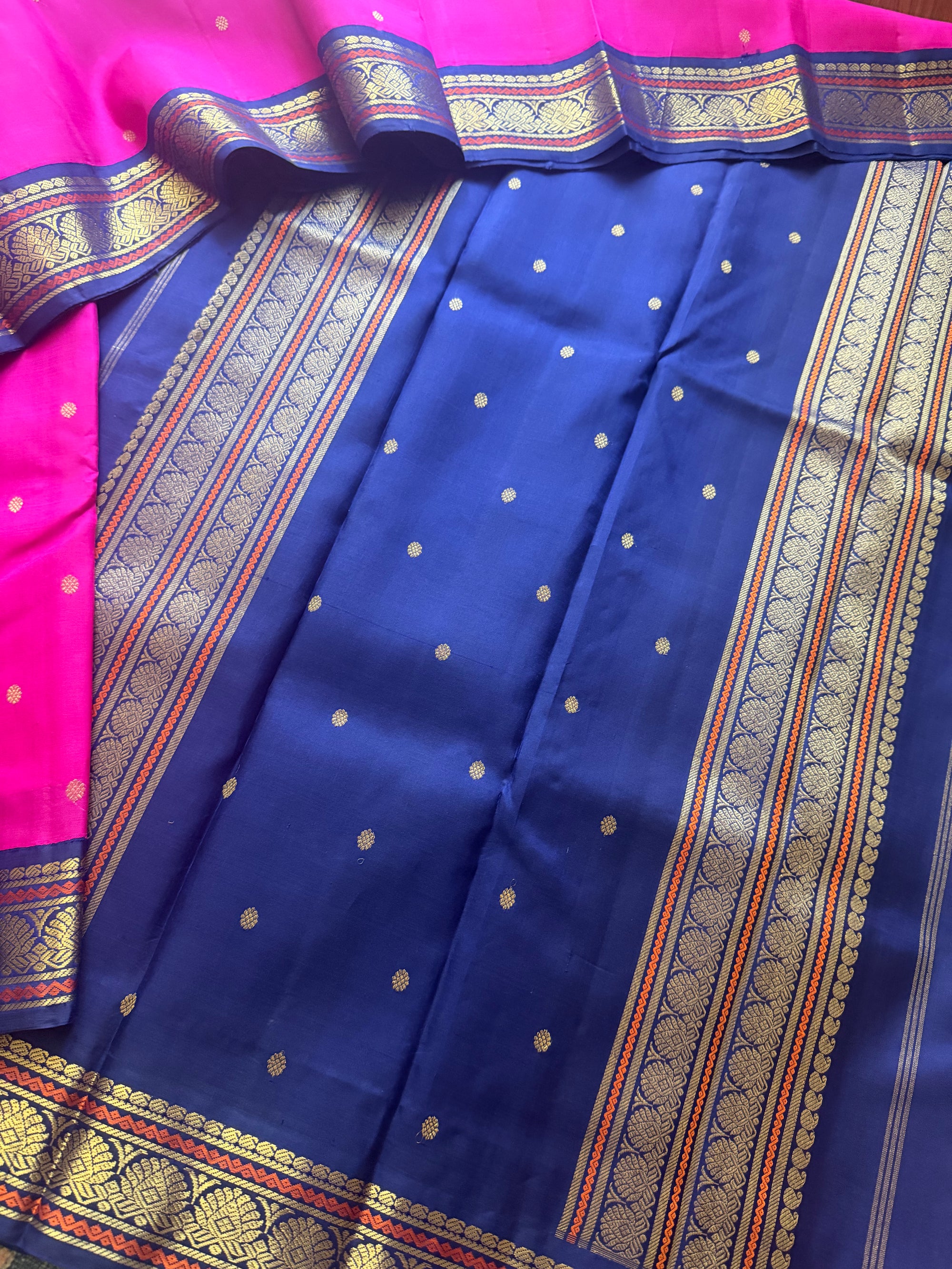 SAREES THAT I CAN'T PART WITH : Korvai Kanjivaram Silk (Pattu Roja Pink)