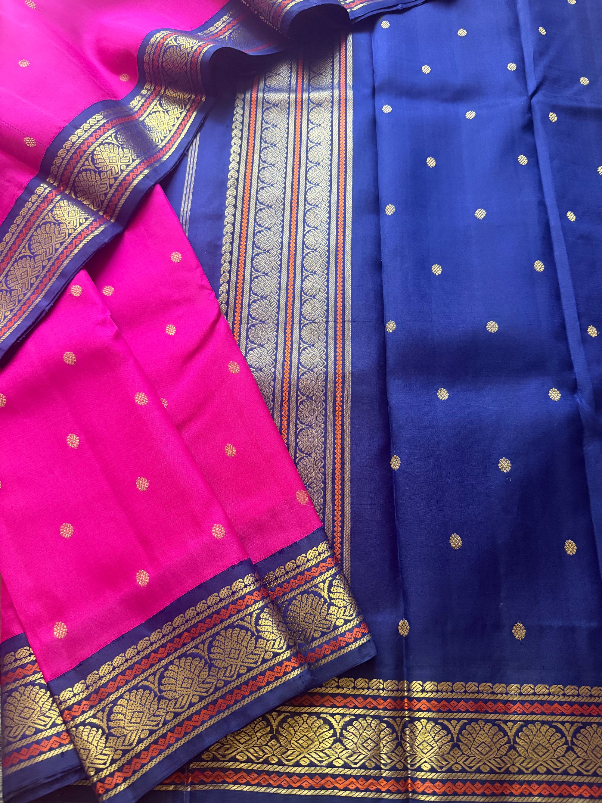 SAREES THAT I CAN'T PART WITH : Korvai Kanjivaram Silk (Pattu Roja Pink)